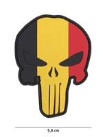 101 Inc Punisher Belgium Flag PVC Patch