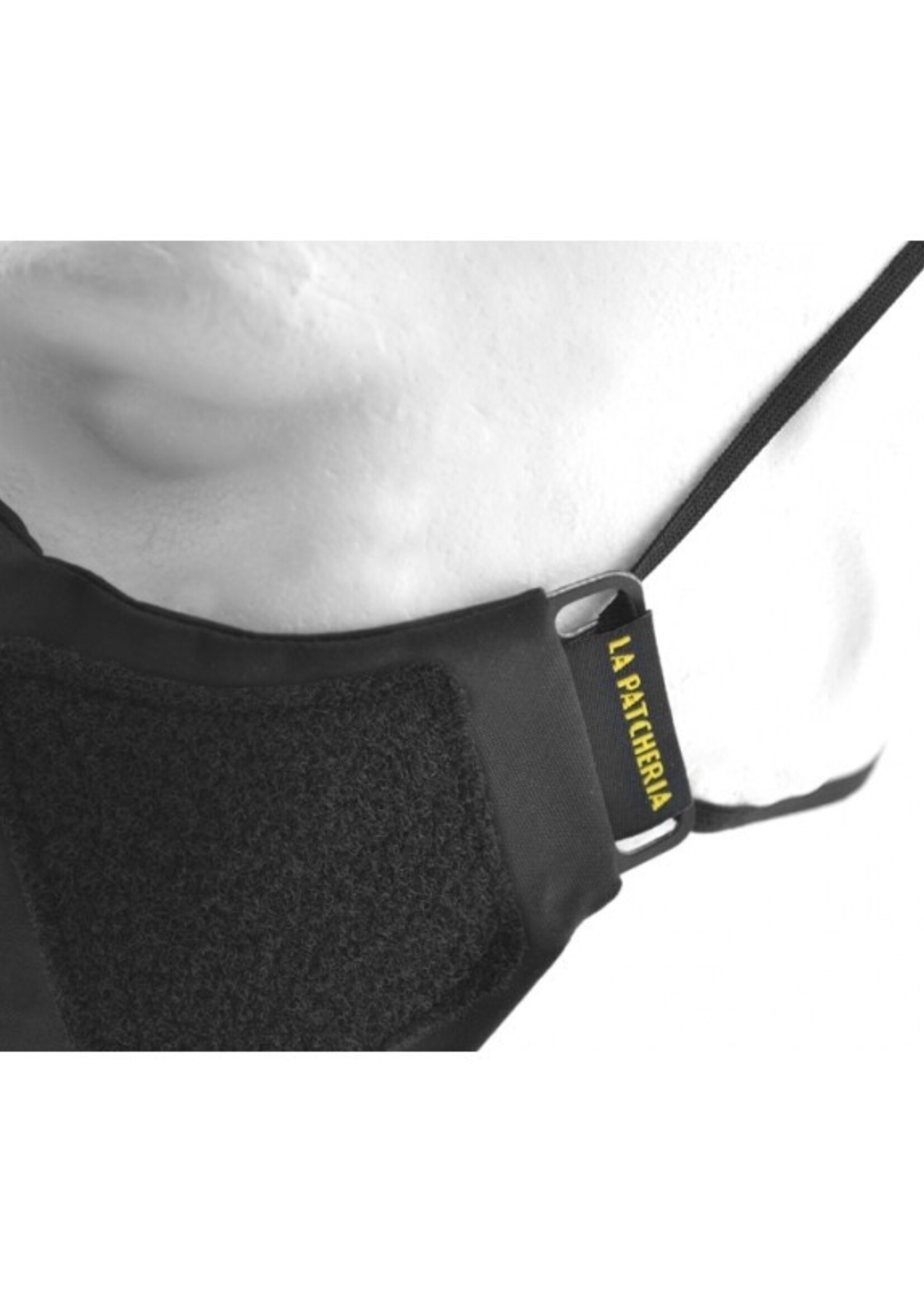 La Patcheria Face Mask With Velcro (Black)