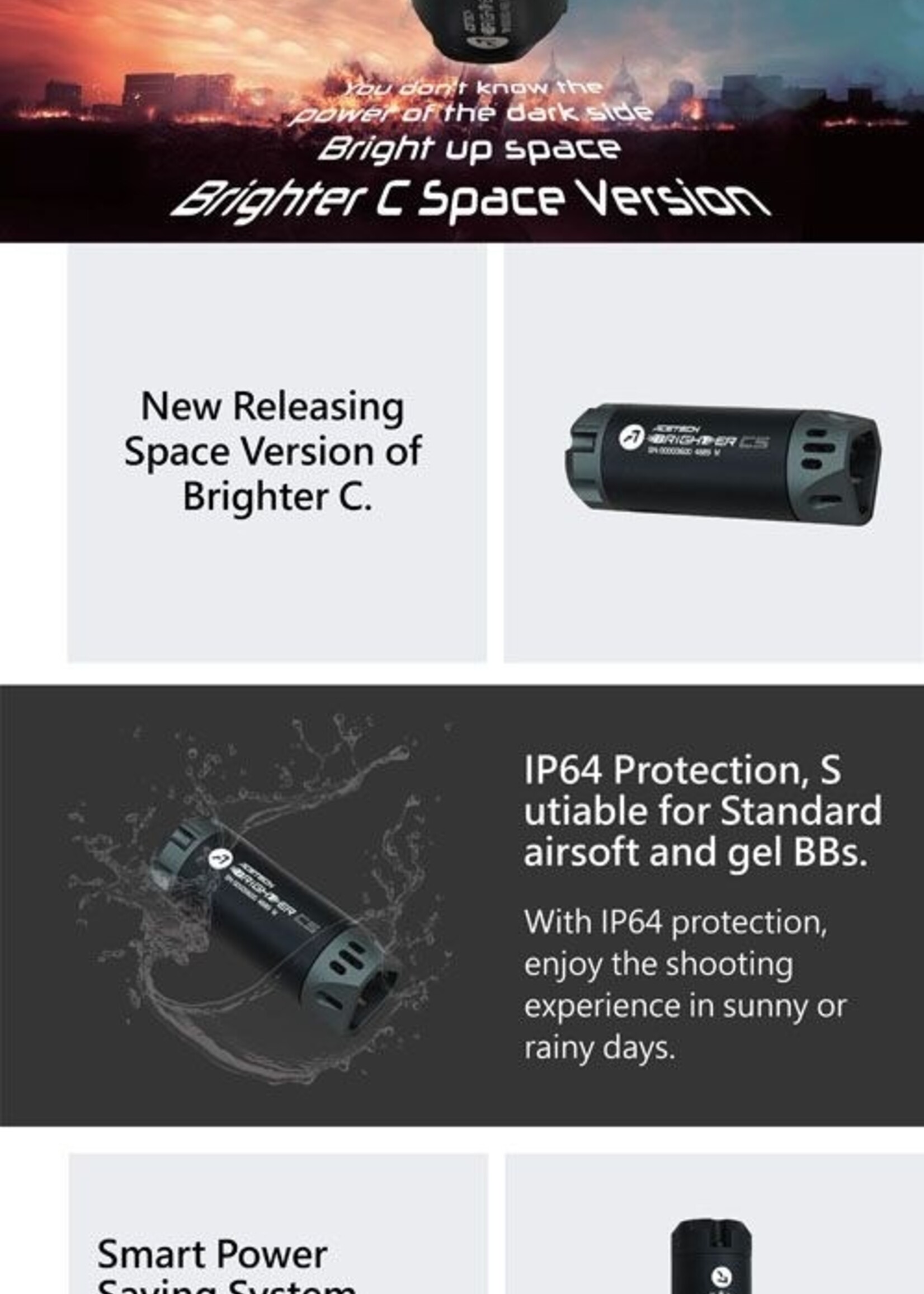 Acetech Brighter CS Tracer Unit (Black/Black)