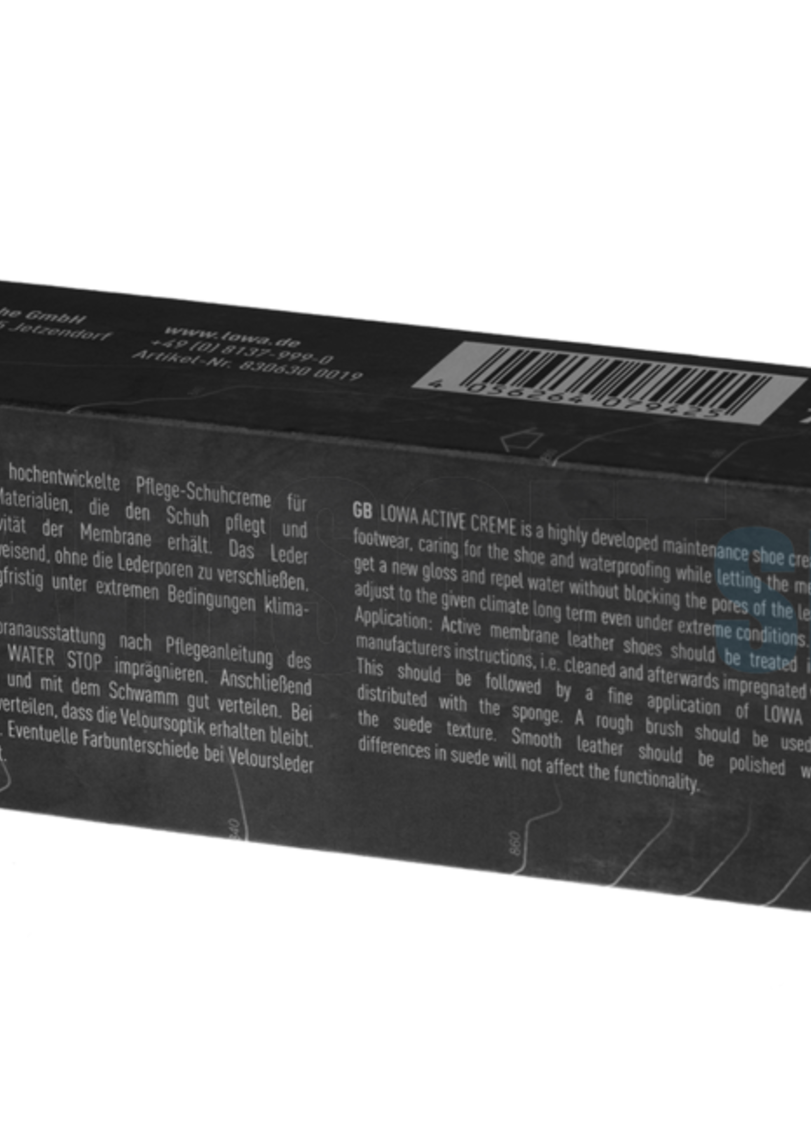 LOWA Active Creme Black (75ml)