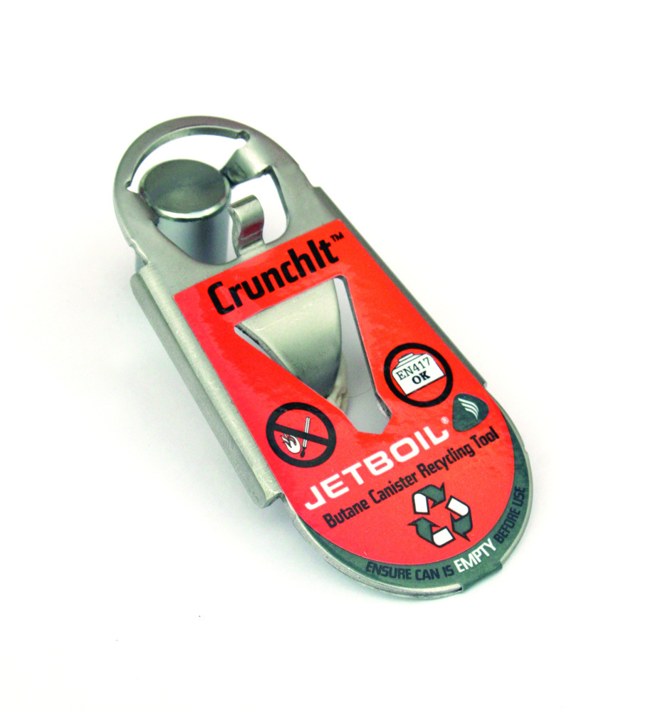 Jetboil Crunchit Fuel Canister Recycling Tool. Europe