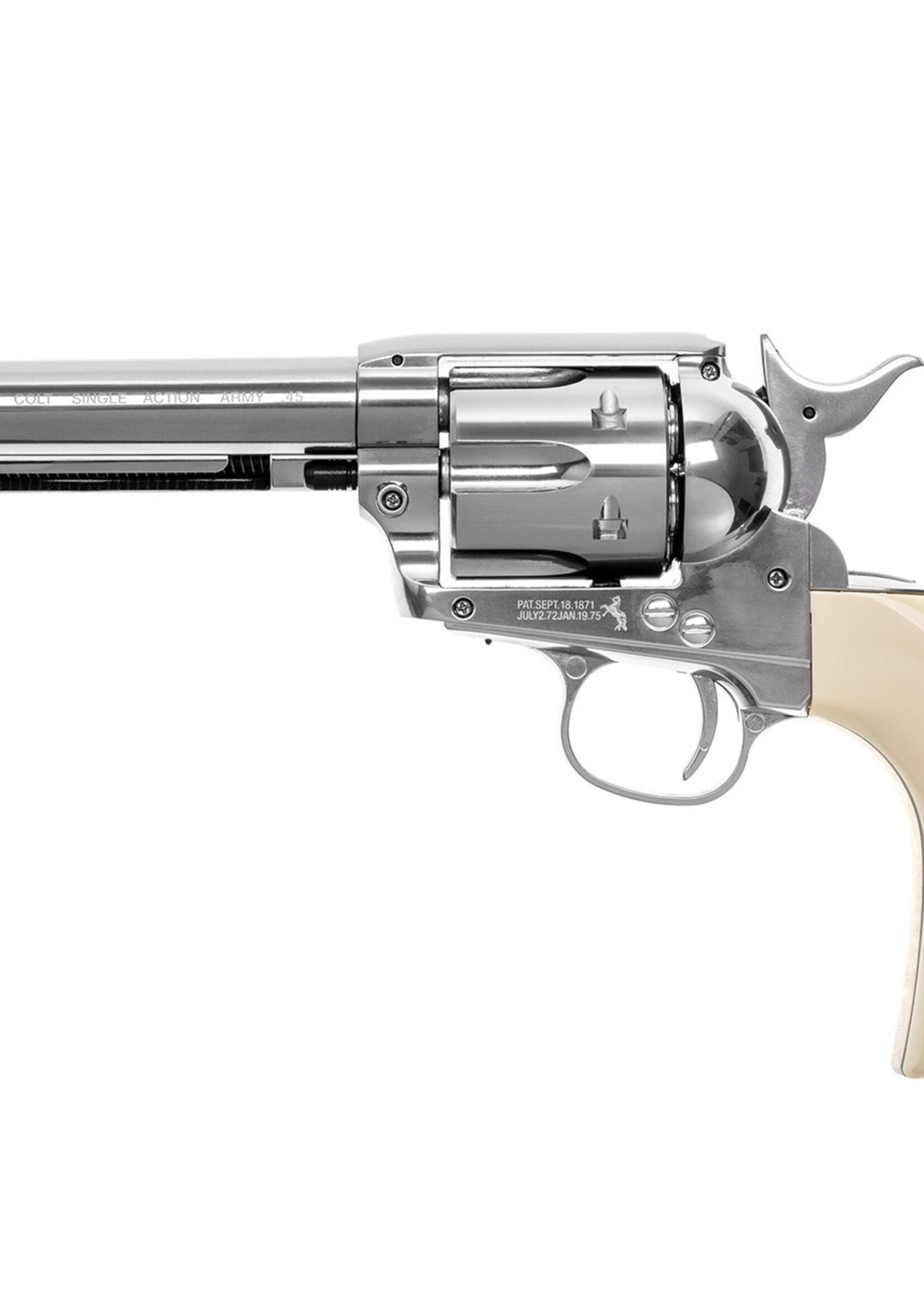 Umarex 5.5" Colt SAA Revolver 4.5mm BB Airgun (Nickeled)