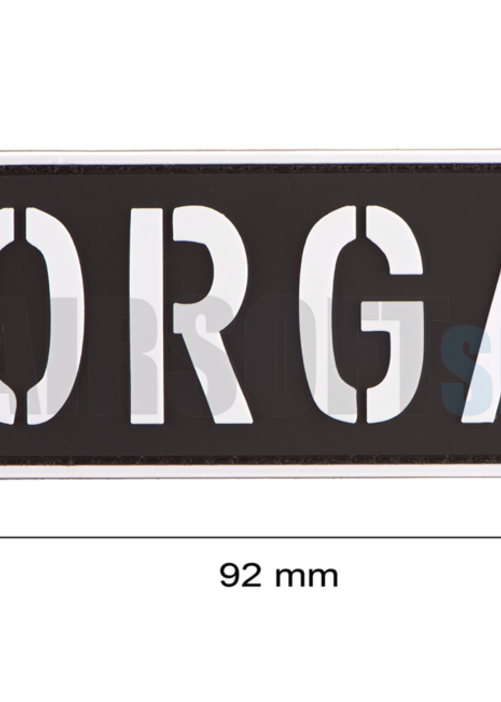 JTG ORGA PVC Patch (black)