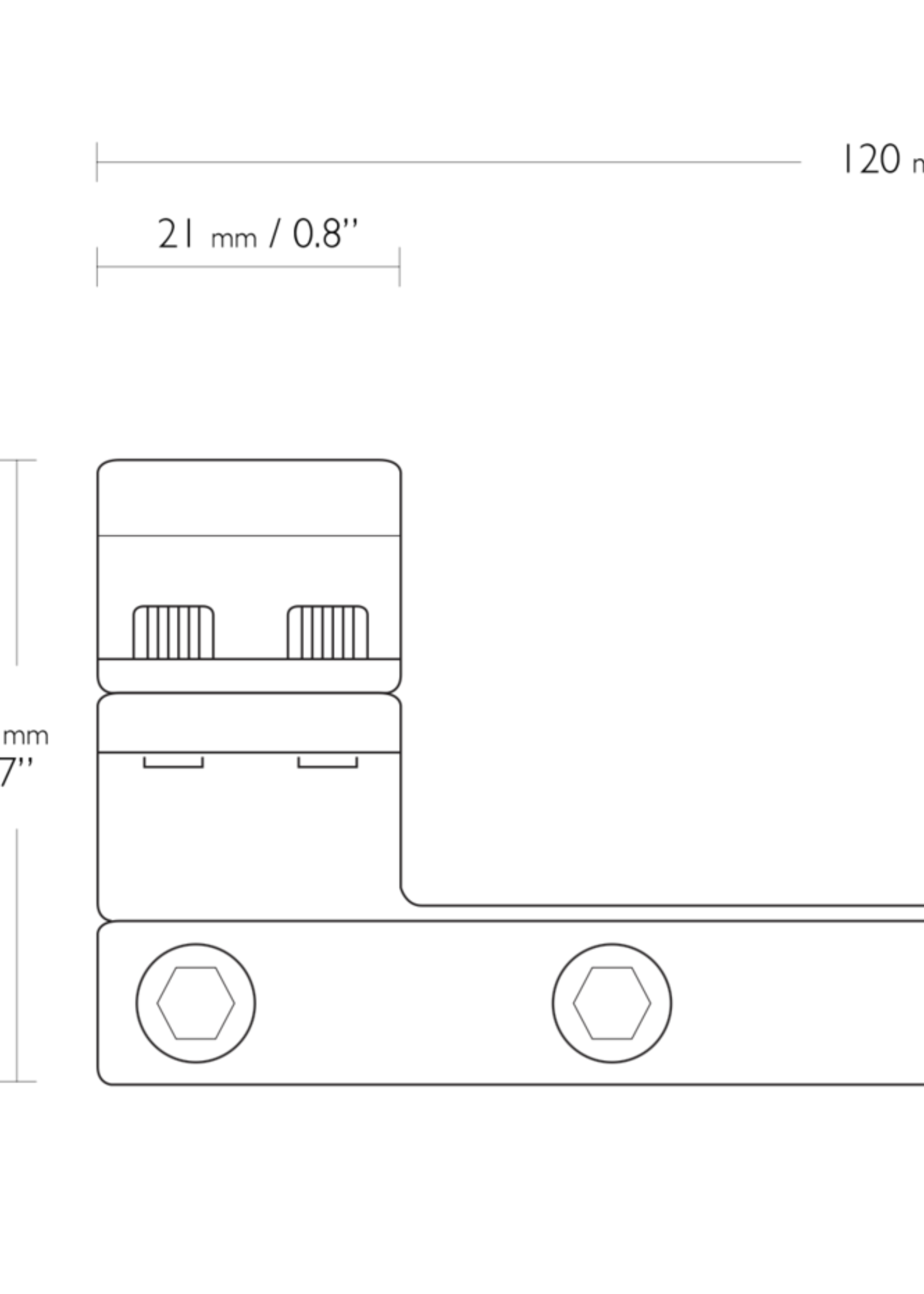 HAWKE 25.4mm Medium Scope Mount Dovetail