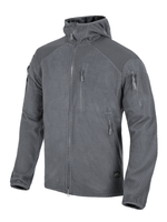 Helikon Alpha Hoodie Jacket (Grid Fleece) (Shadow Grey)