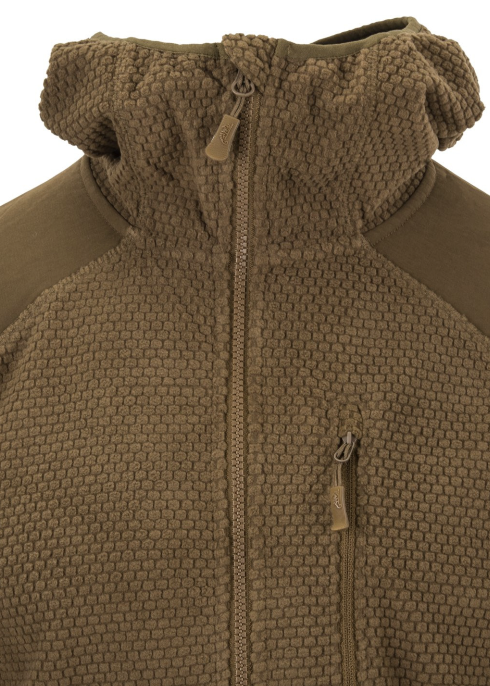 Helikon Alpha Hoodie Jacket (Grid Fleece) (Shadow Grey)