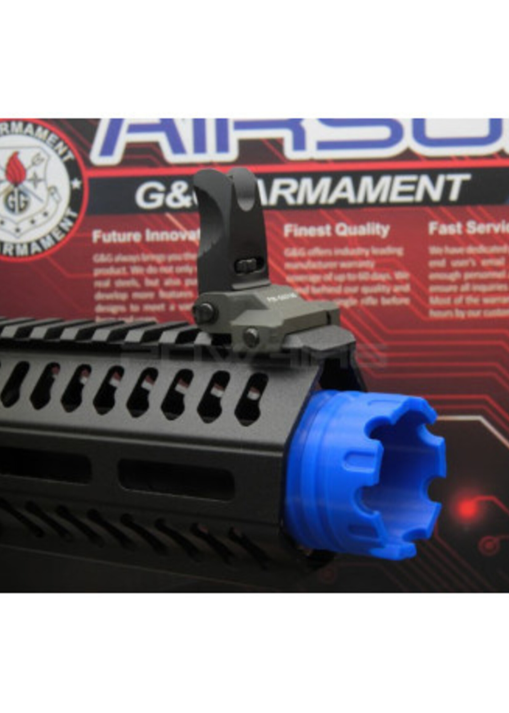 P6 Polymer Flashhider for G&G ARP9 / ARP556 (Blue)