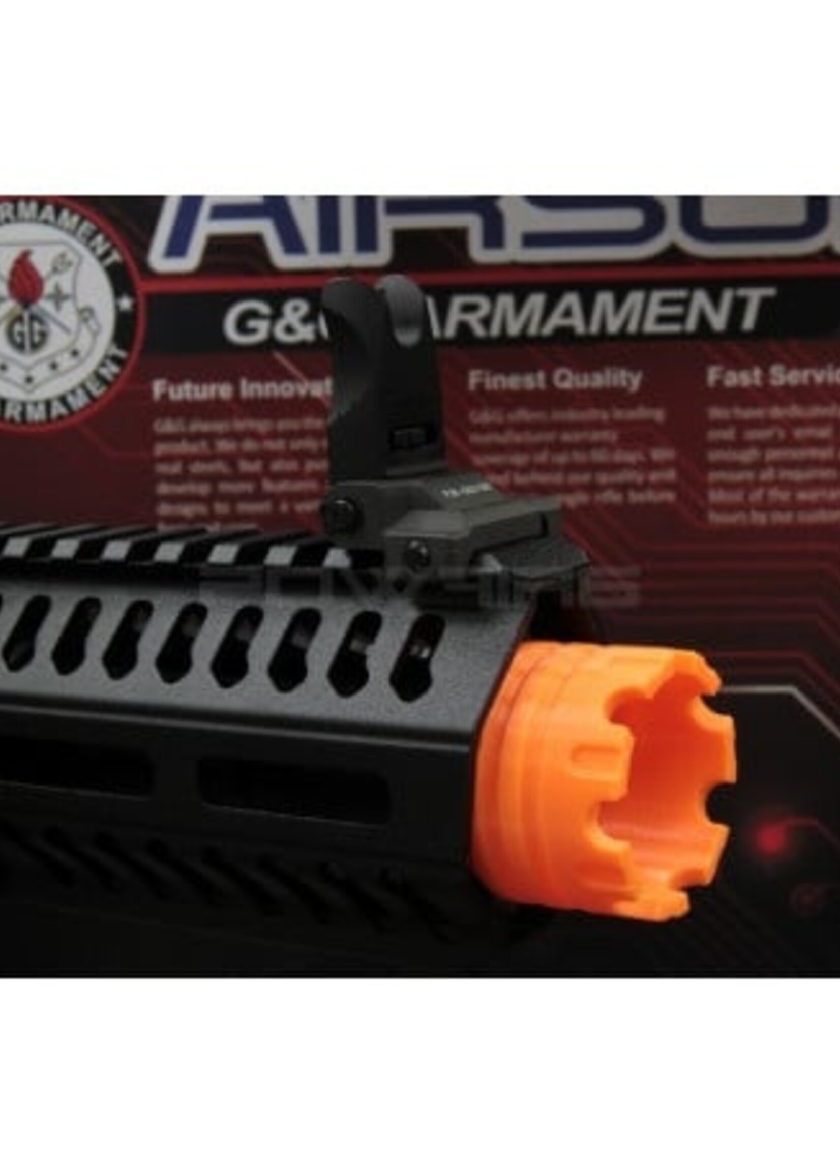 P6 Polymer Flashhider for G&G ARP9 / ARP556 (Orange)