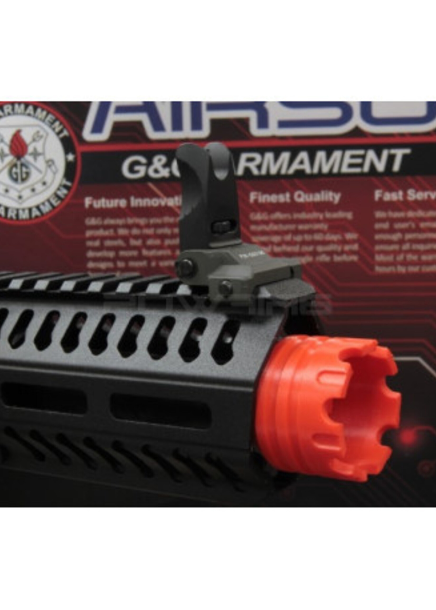 P6 Polymer Flashhider for G&G ARP9 / ARP556 (Red)