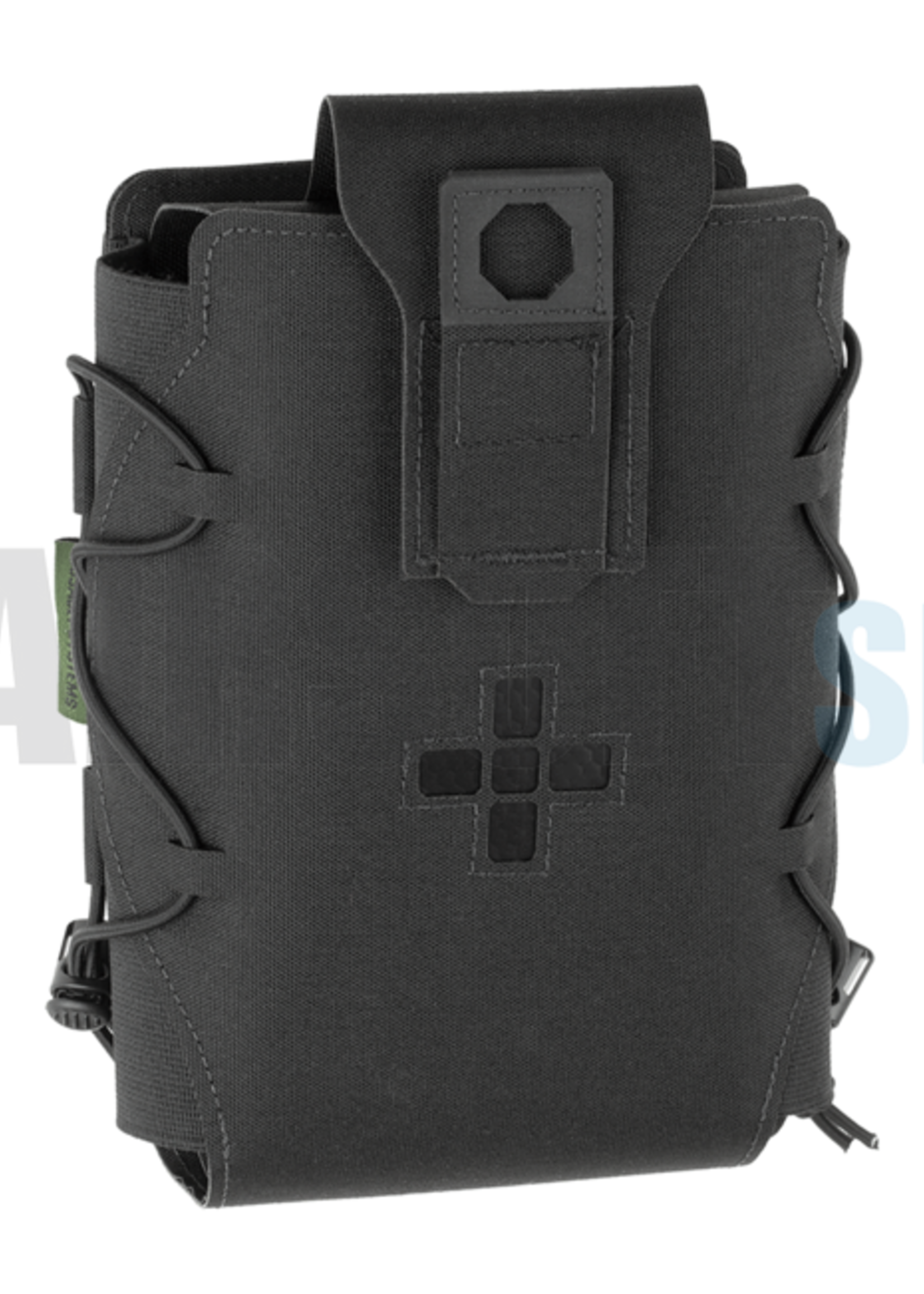 Warrior Assault Systems Laser Cut Large Horizontal Individual First Aid Kit Pouch (Black)