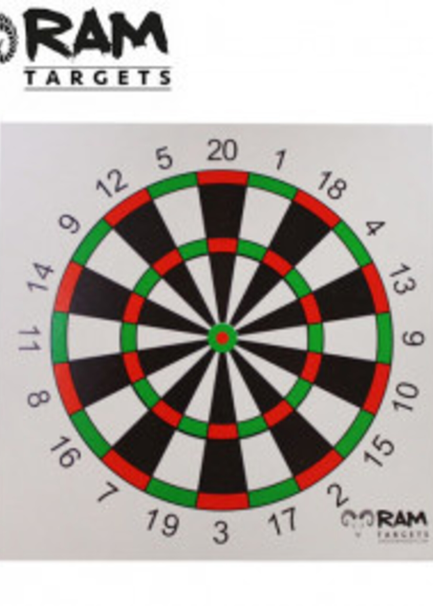 RAM Schietkaarten 14x14cm (Darts)