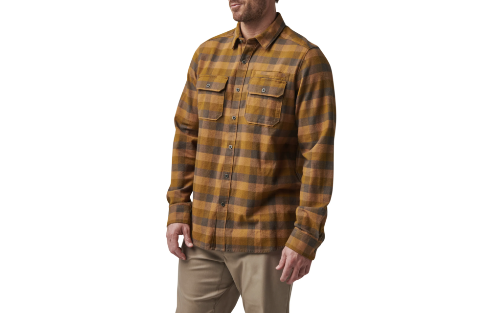 Lester Long Sleeve Shirt (Brown Duck Plaid)