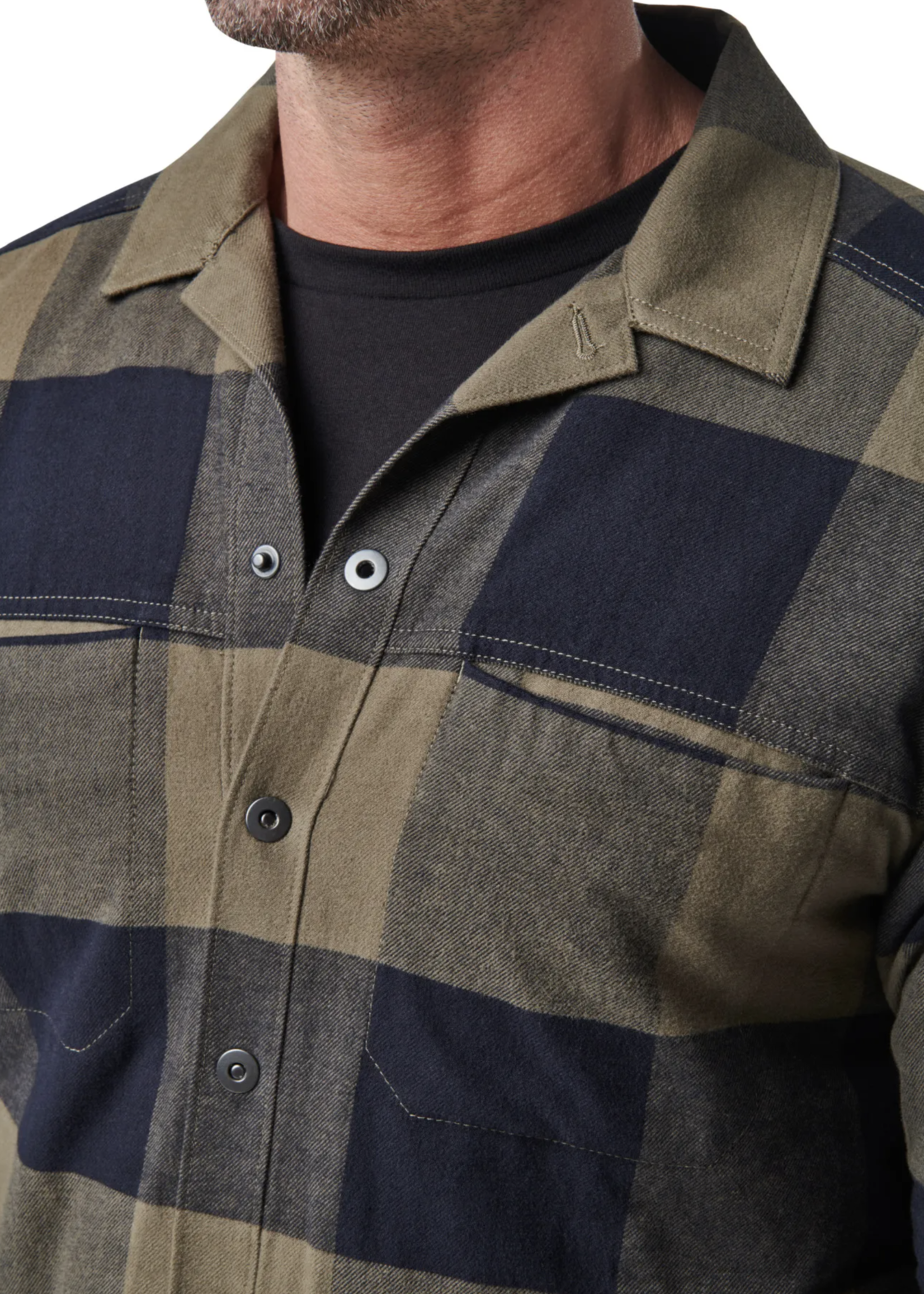 5.11 Tactical Lester Long Sleeve Shirt (Red Bourbon Plaid)