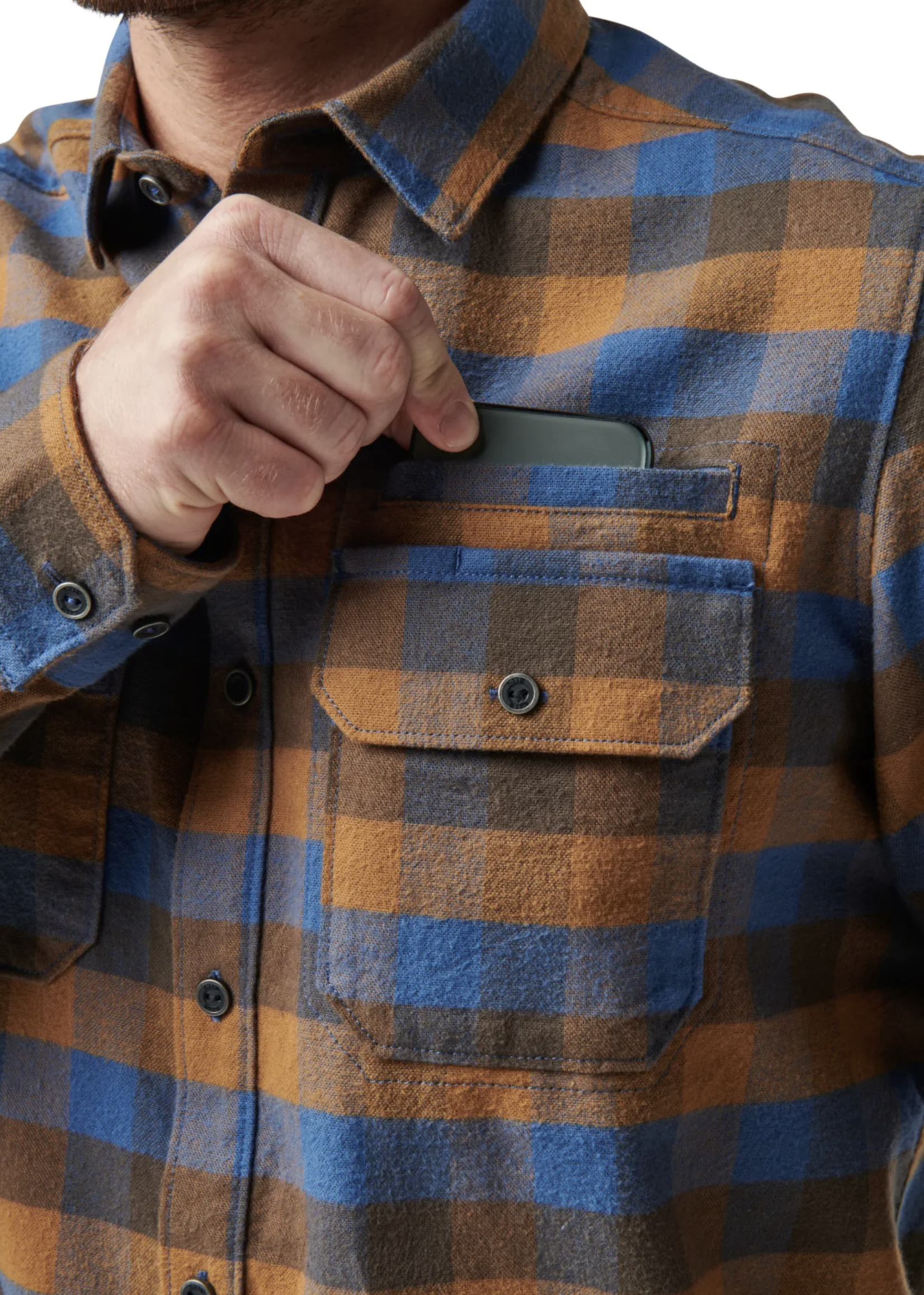 5.11 Tactical Lester Long Sleeve Shirt (Cobalt Blue Plaid)