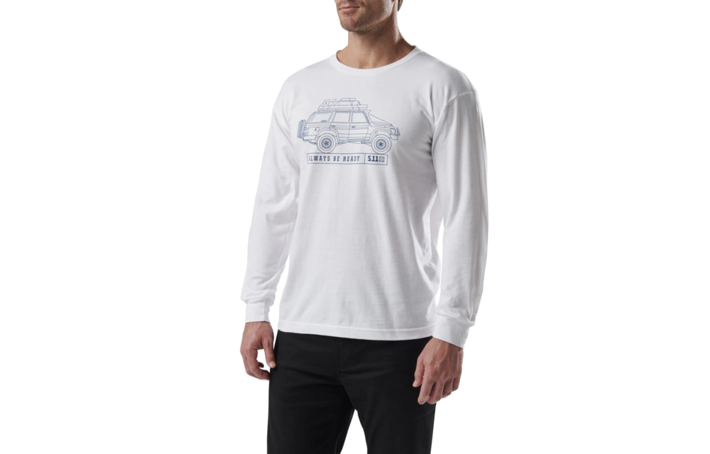 Offroad Dreaming Long Sleeve T-Shirt (White)