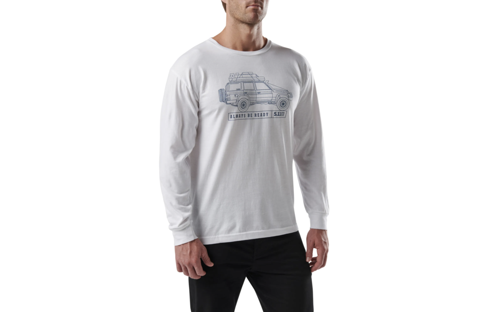 Offroad Dreaming Long Sleeve T-Shirt (White)