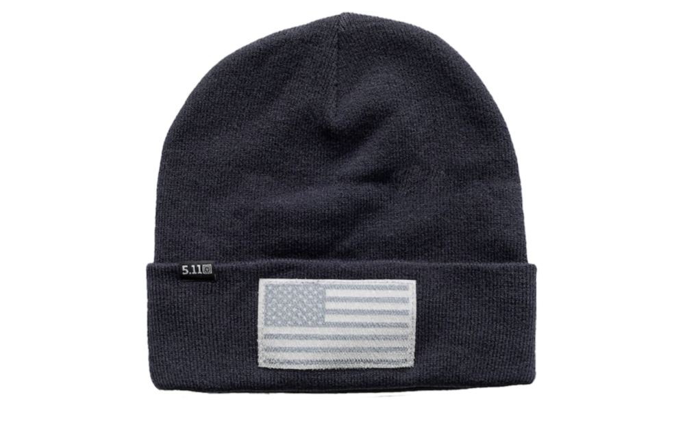 Cuffed Flag Bearer Beanie (Dark Navy)