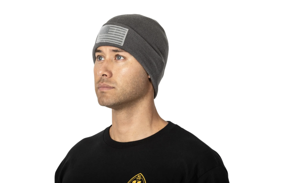 Cuffed Flag Bearer Beanie (Dark Navy)