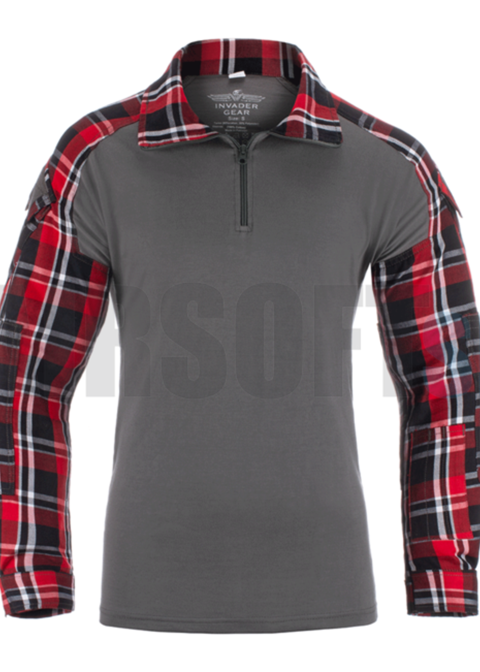 Invader Gear Flannel Combat Shirt (Red)