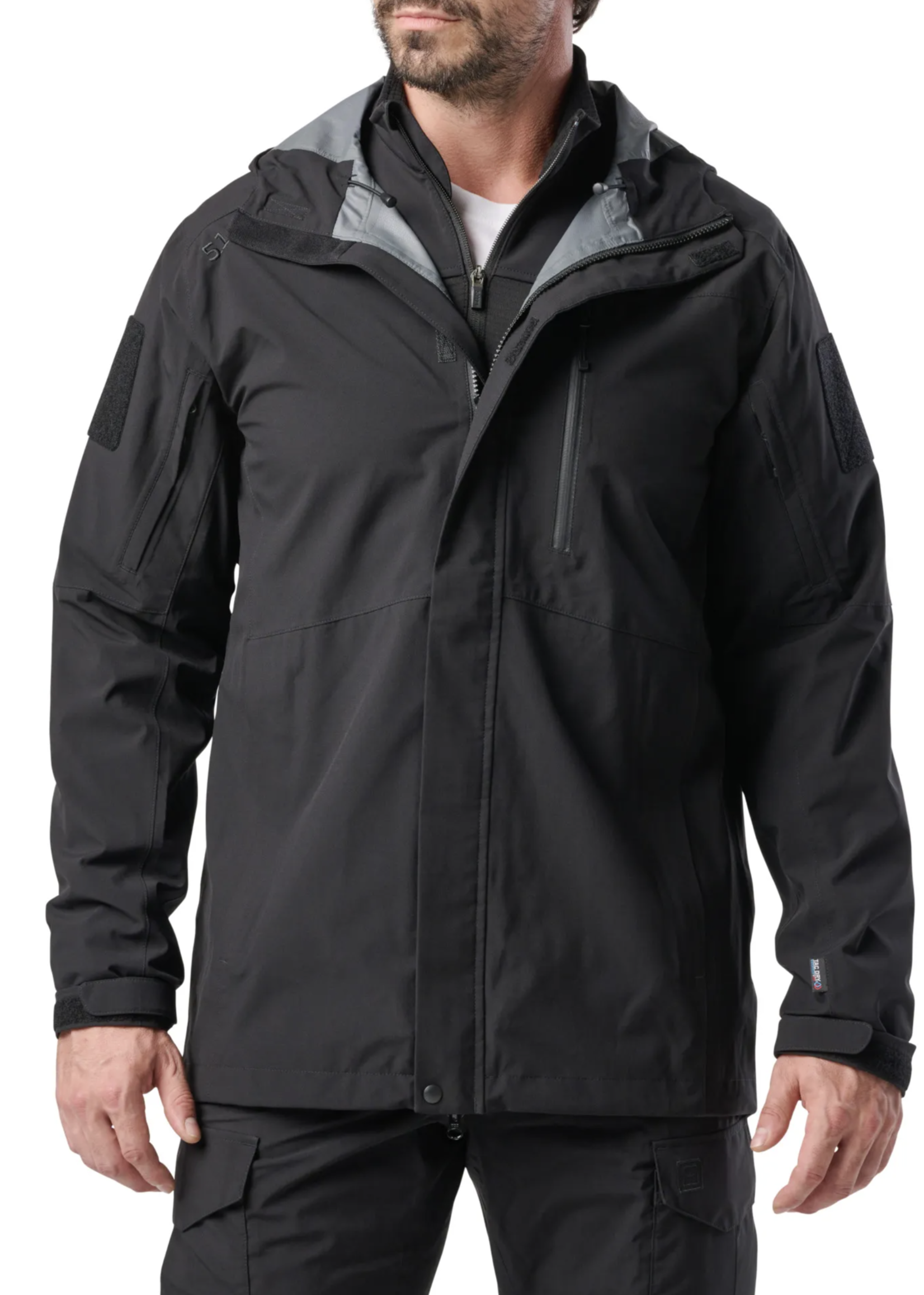 5.11 Tactical Force Rainshell Jacket (Black)