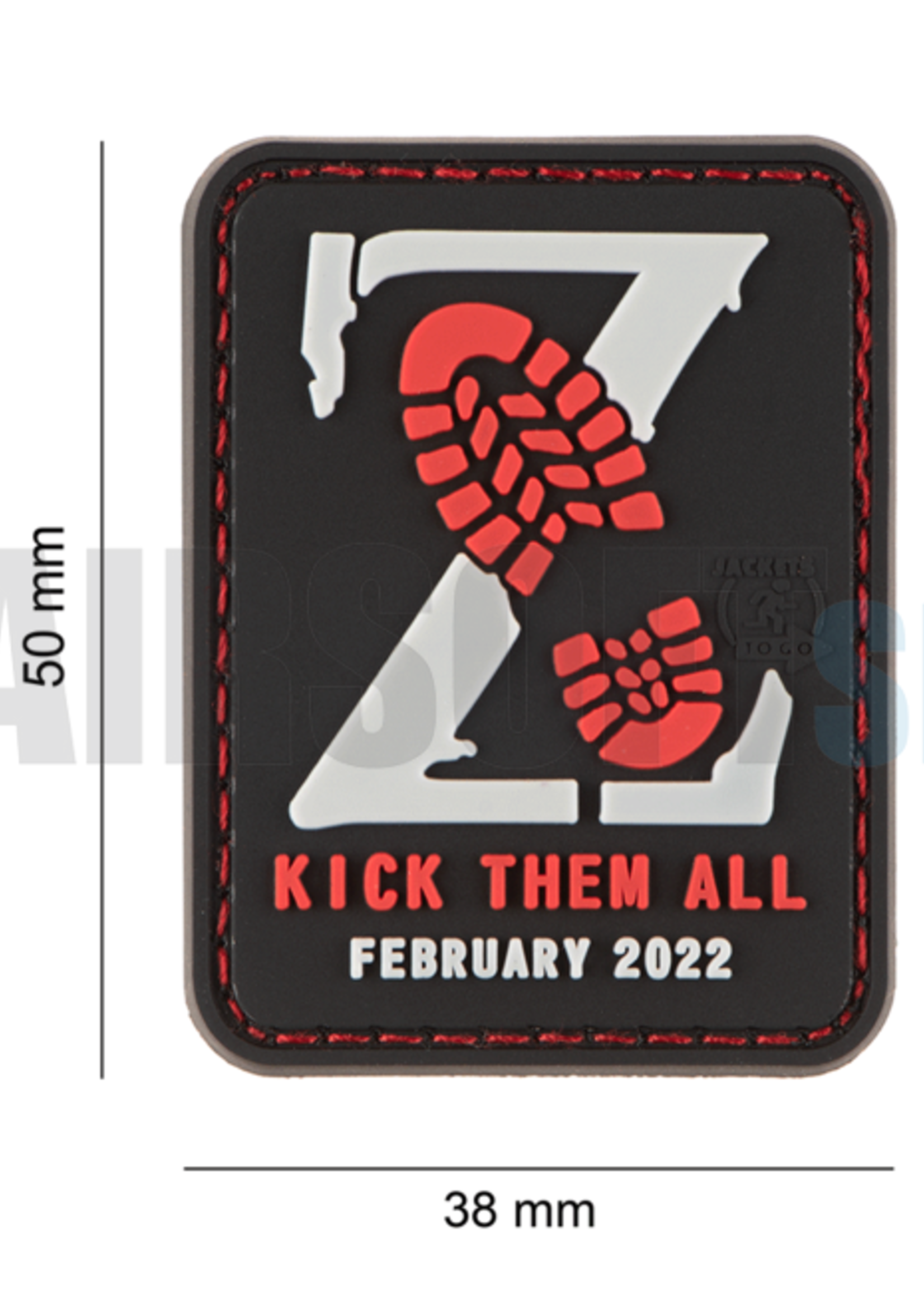 JTG Kick Them All Z Patch (Red)