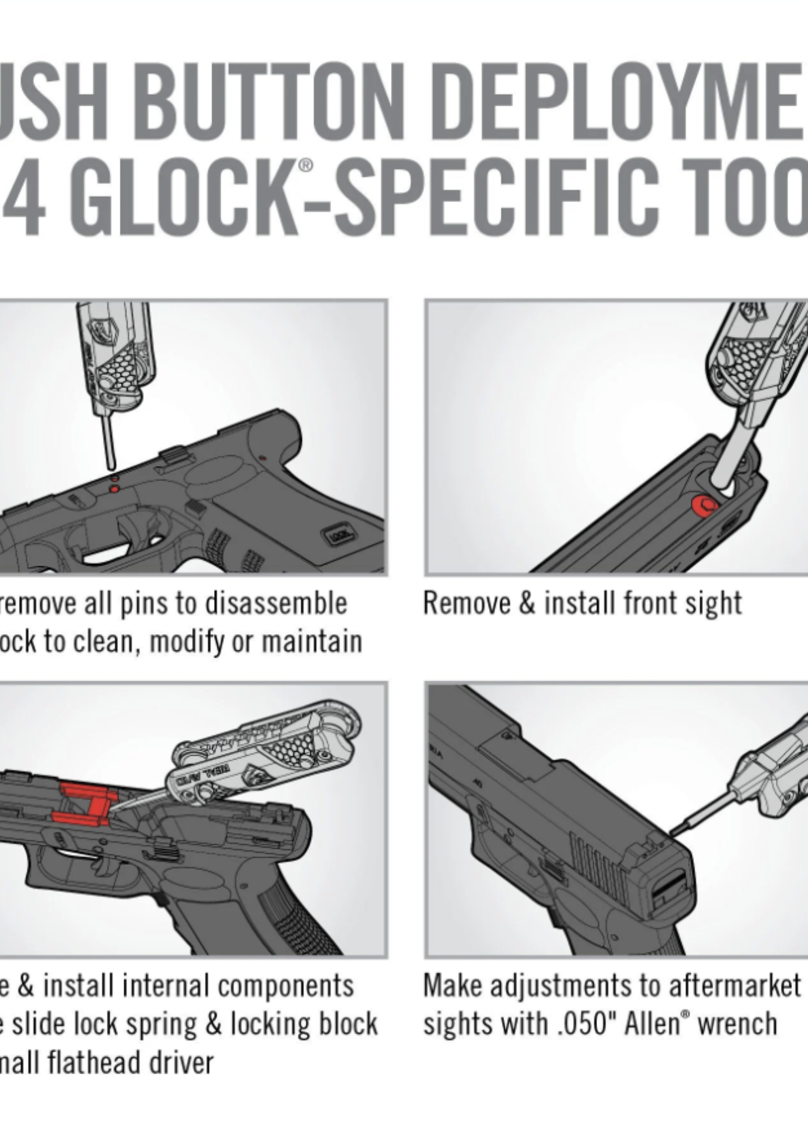 Real Avid 4 In 1 Tool For Glock