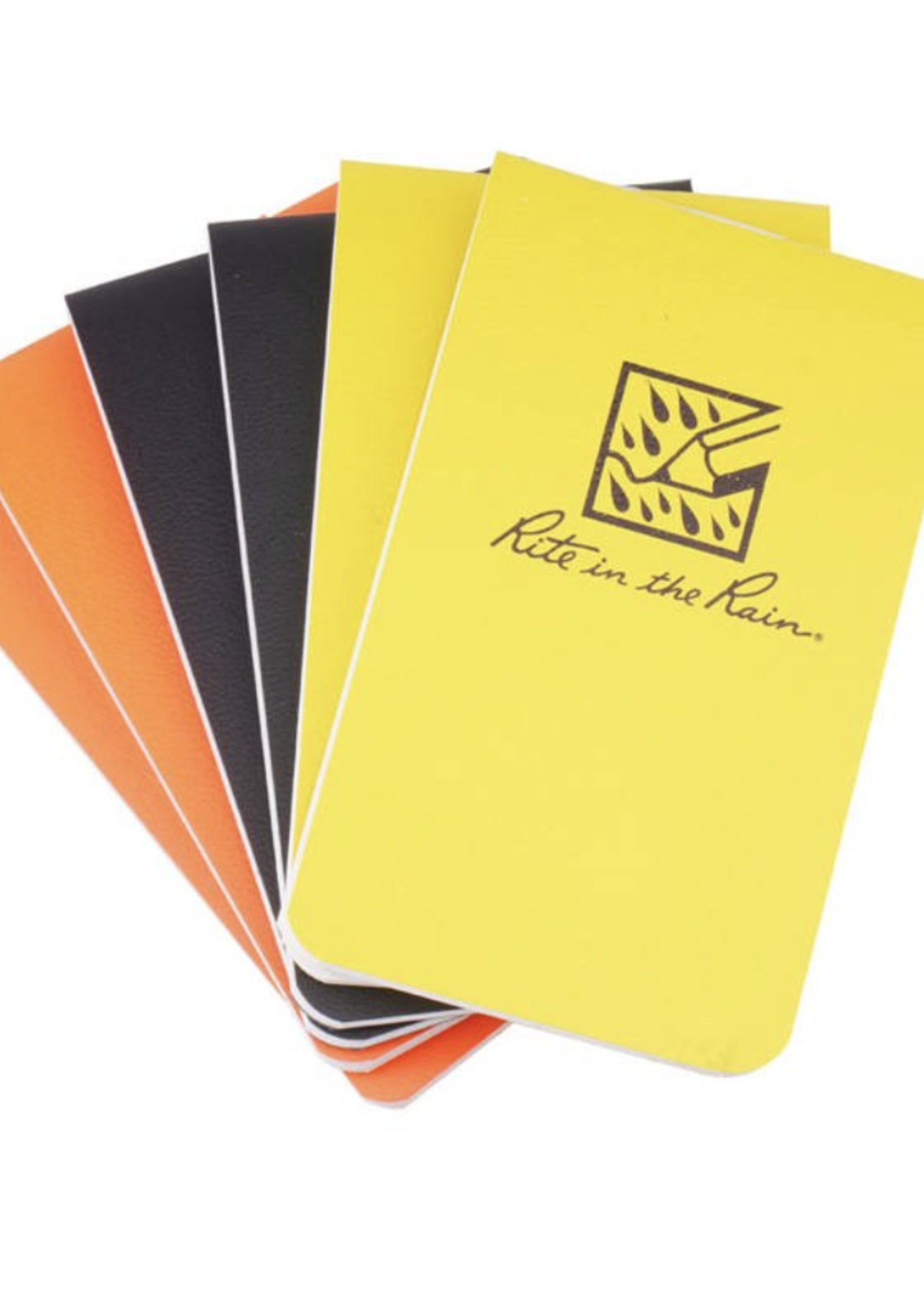 Rite In The Rain On-The-Go Notebooks  85 x 50mm (6 pcs) (Black / Yellow / Orange)