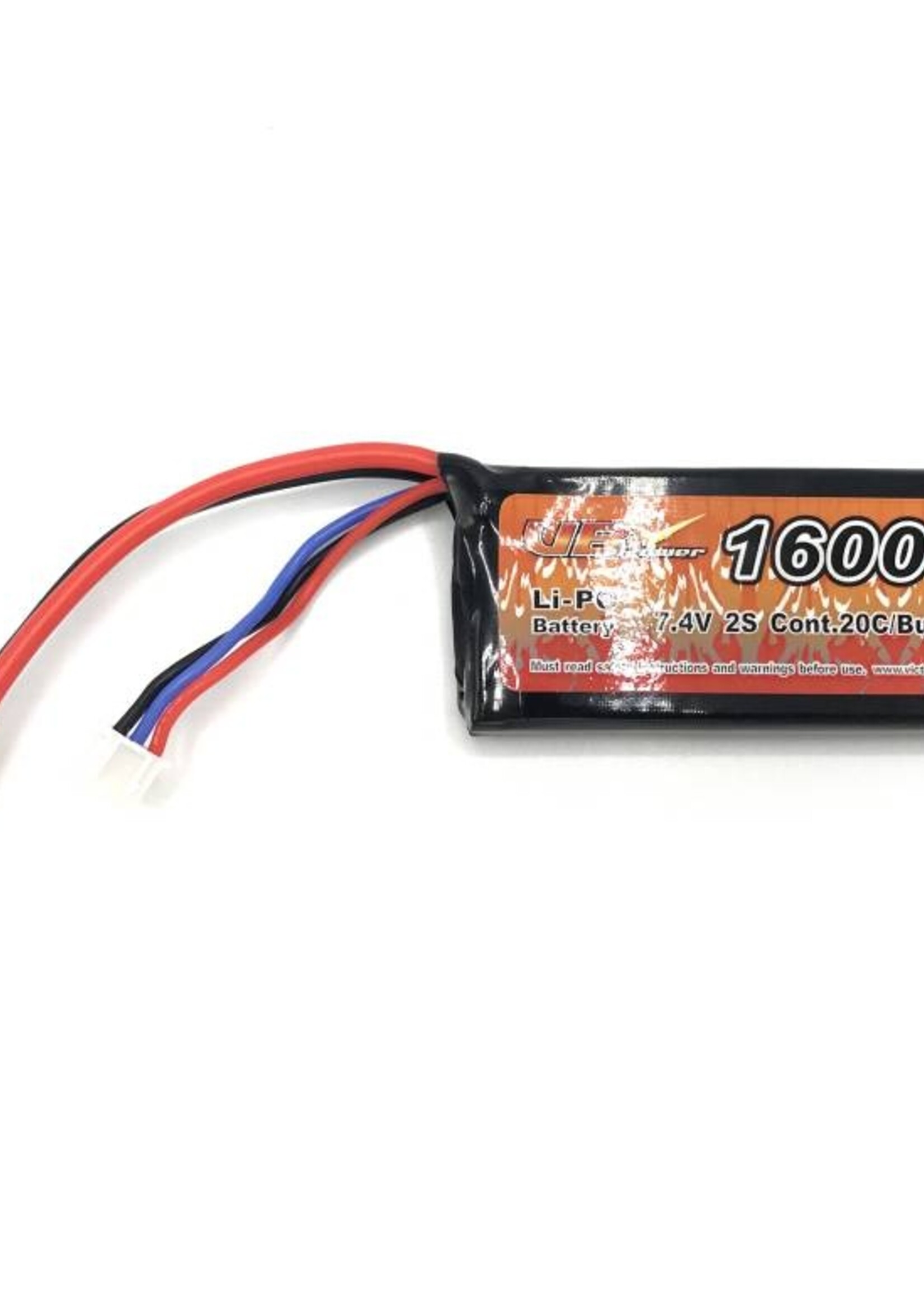 VB Power LiPo 7.4V 1600mAh 20C Mini Type (Deans)