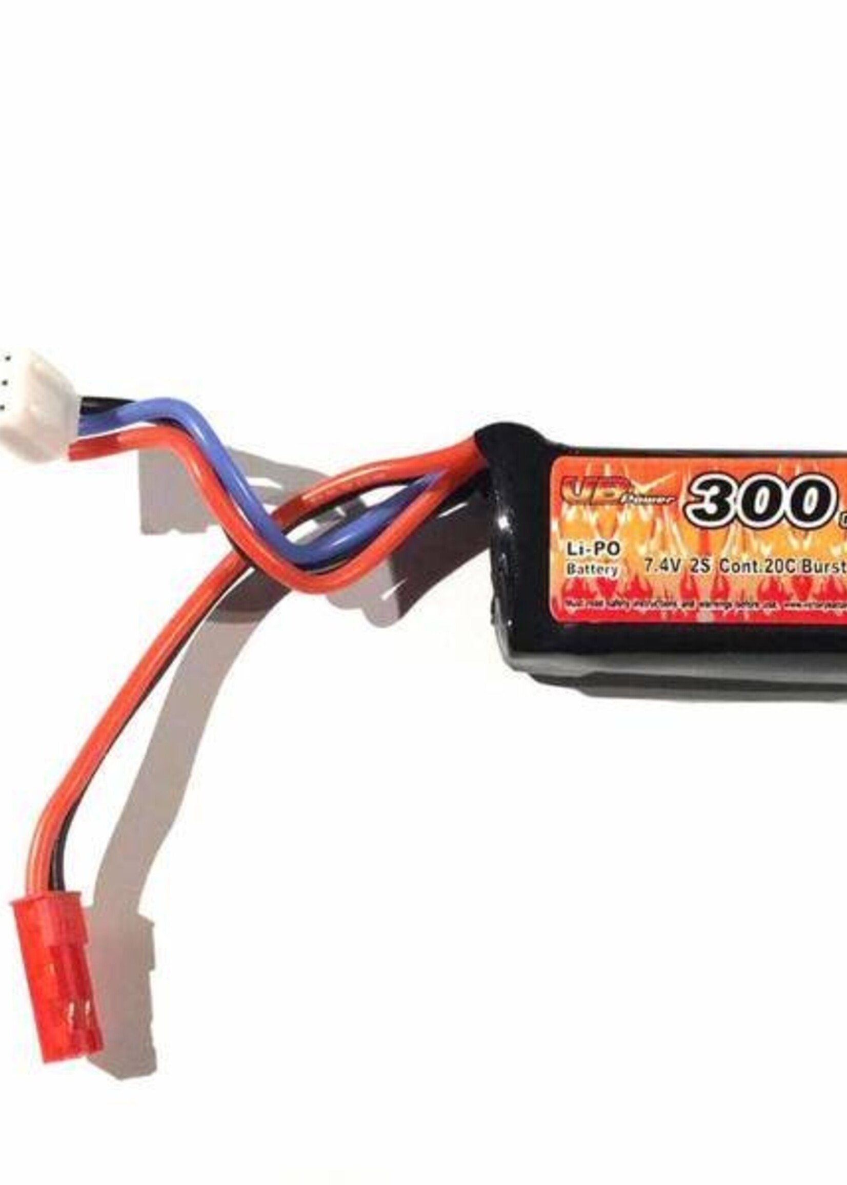 VB Power FCU 7.4V 300mAh HPA LiPo Battery