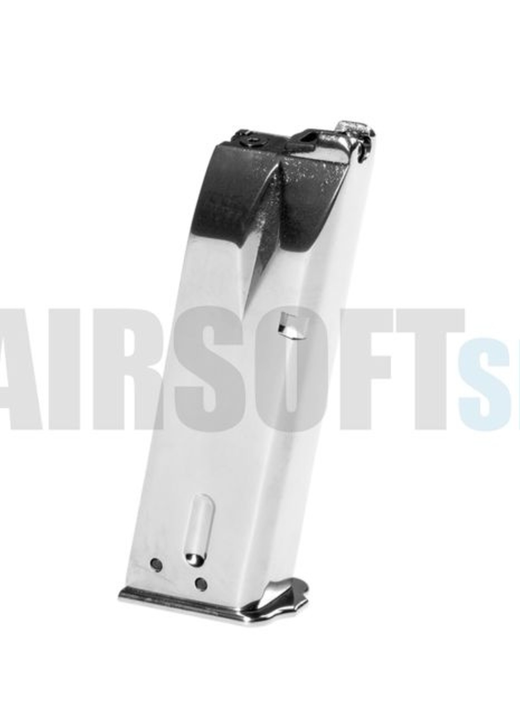 WE BN Hi-Power Silver GBB Mag (20rds)