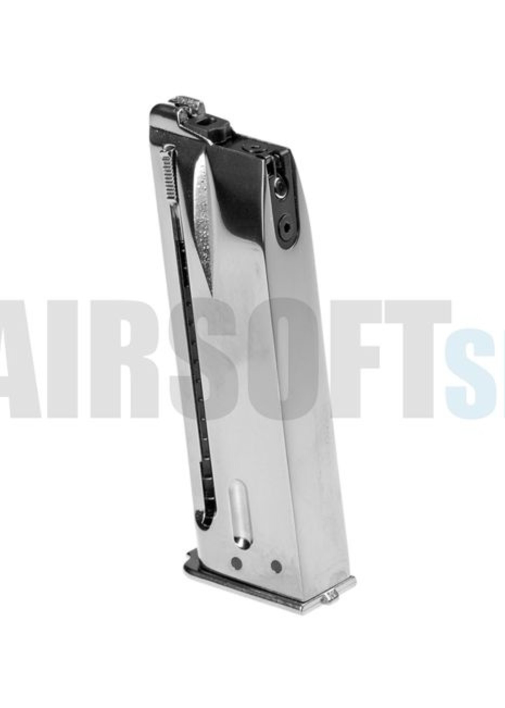 WE BN Hi-Power Silver GBB Mag (20rds)