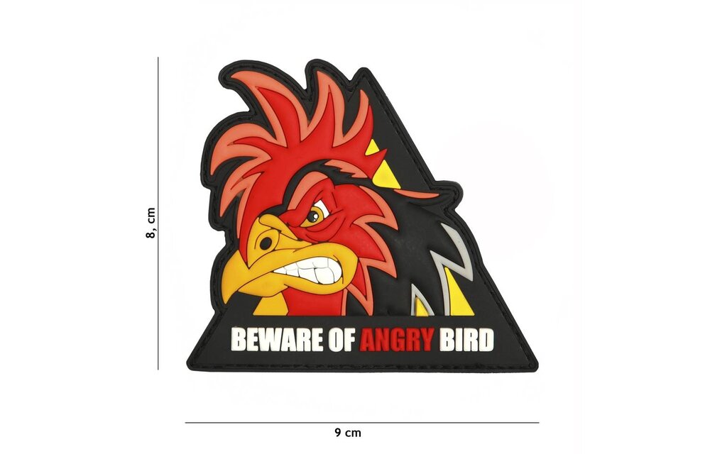 Beware Of Angry Bird PVC Patch
