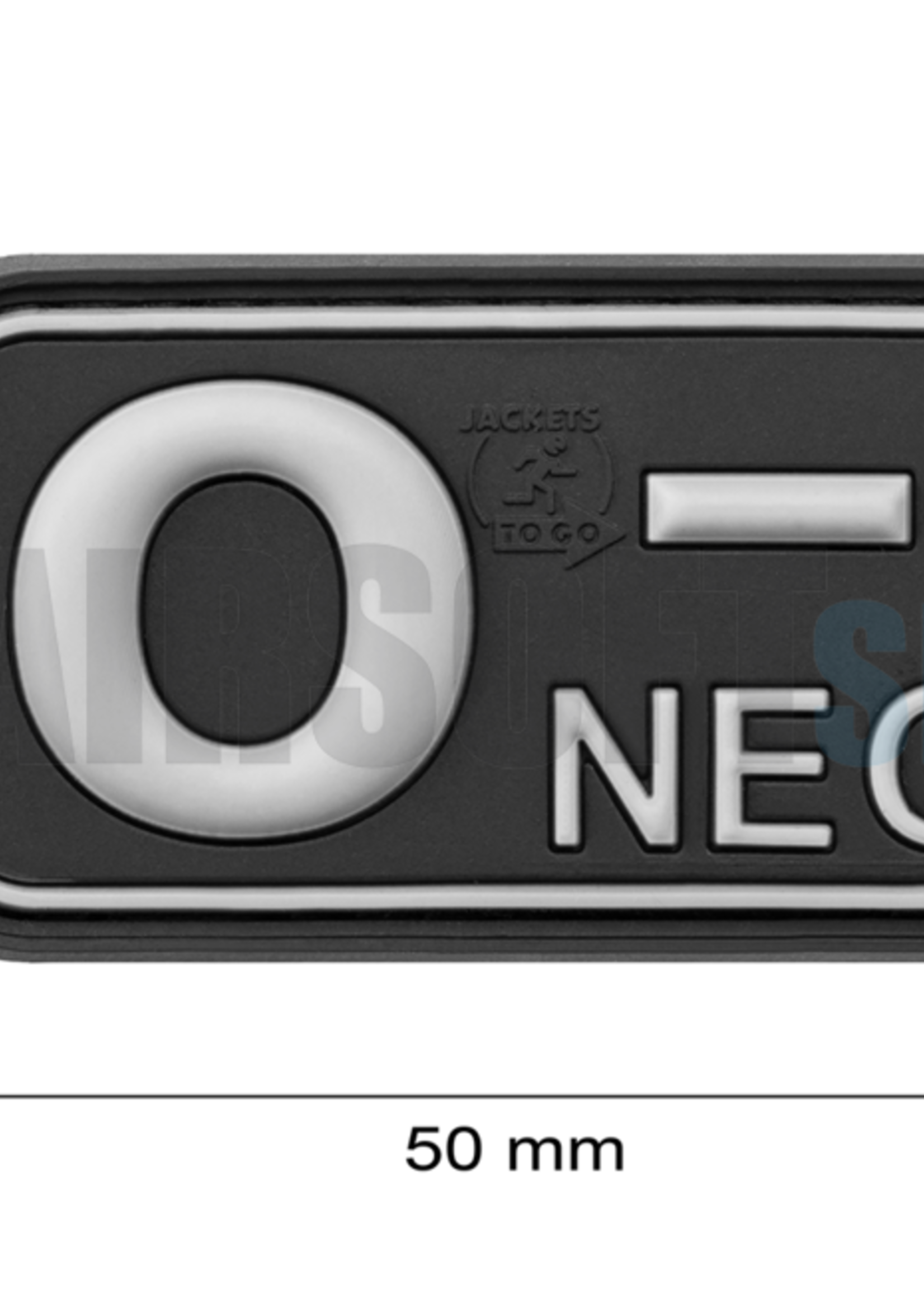JTG Bloodtype Rubber Patch O NEG (SWAT)
