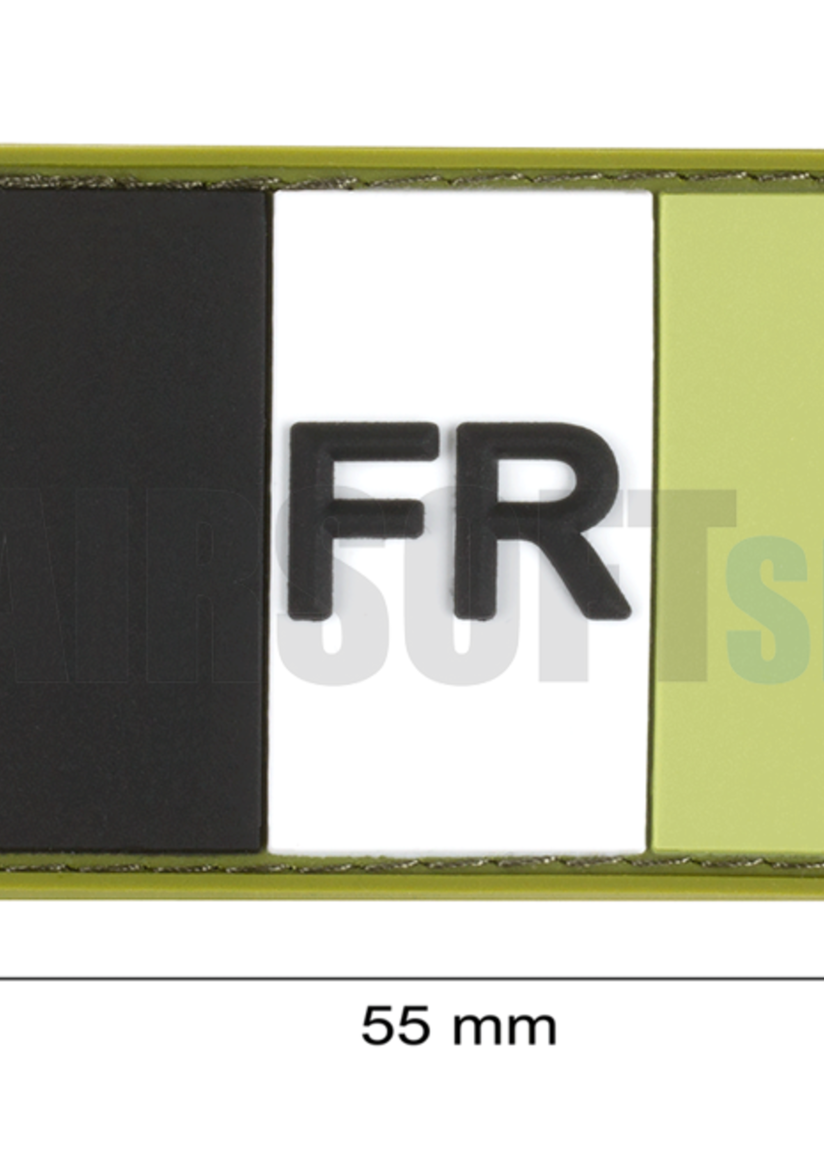 JTG France Flag Rubber Patch (Forest)