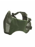 Strike Systems Nylon / Mesh Face Mask With Ear Protection (Olive)