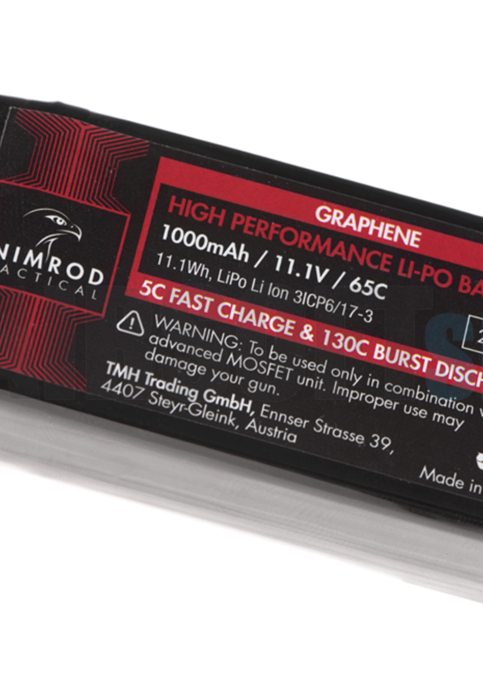Nimrod Lipo 11.1V 1000mAh 65C Graphene PEQ Type (Tamiya)
