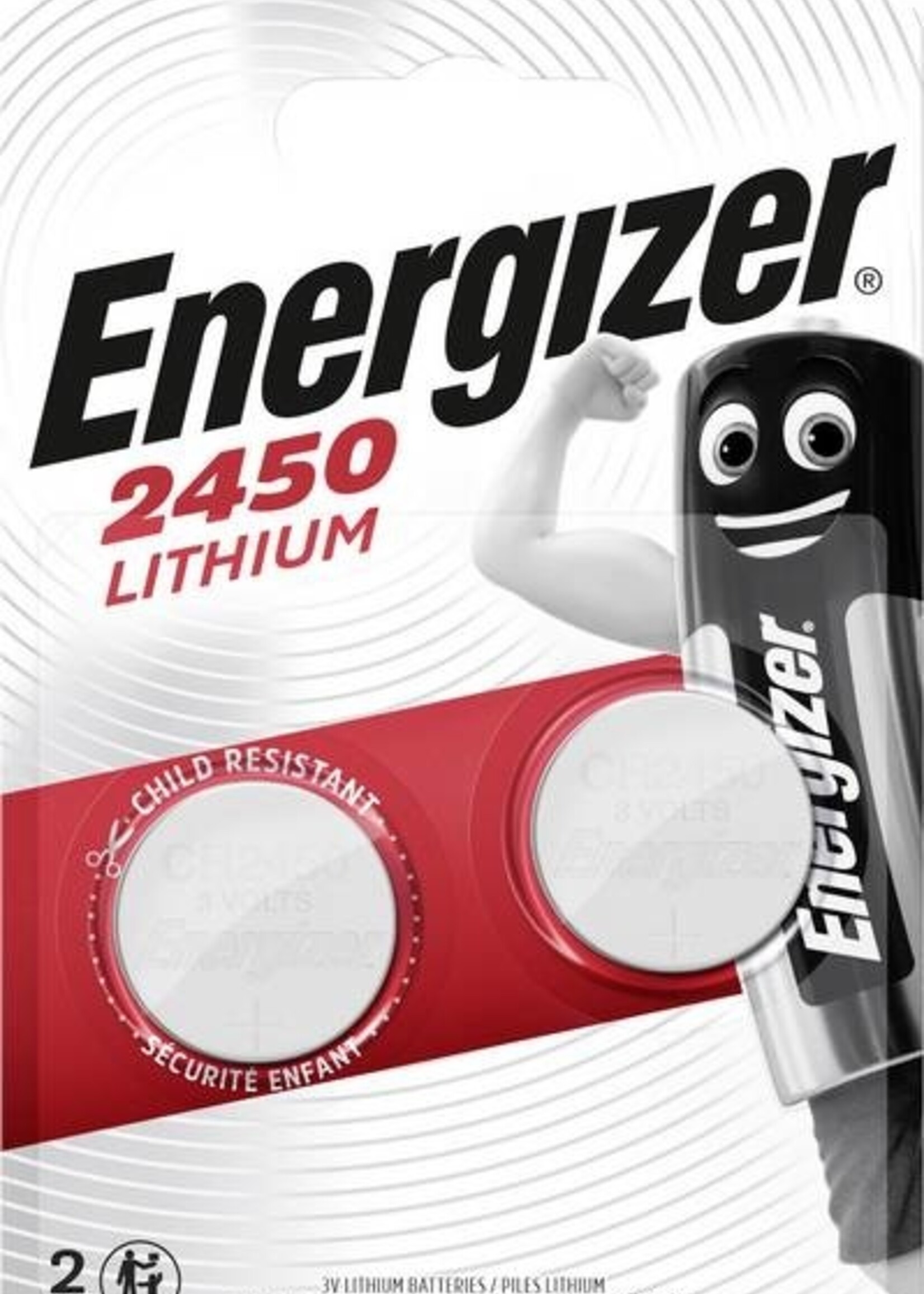 Energizer CR2450 Lithium 3V Batterij (2Pcs)