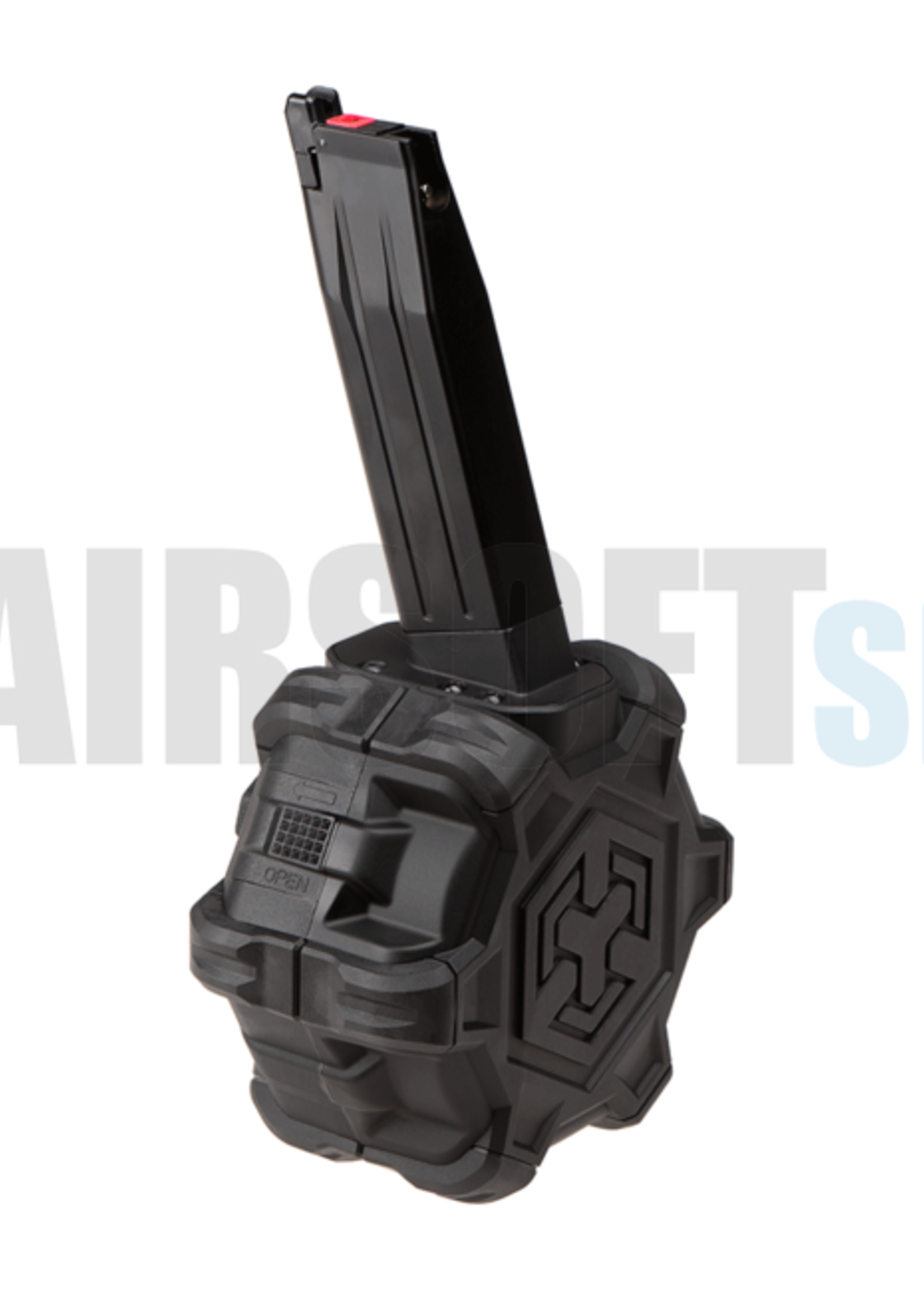 Armorer Works HX-Series Custom Adaptive Drum Magazine 350rds (Black)