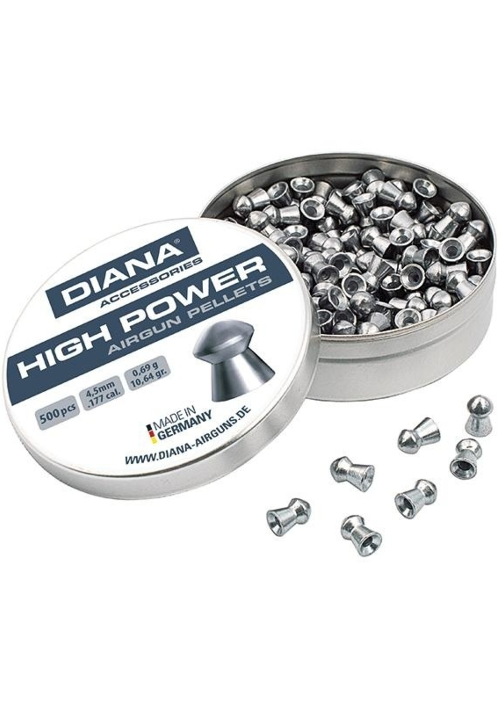 Diana High Power Baracuda 4.5mm Pellets 400pcs (0,69g)