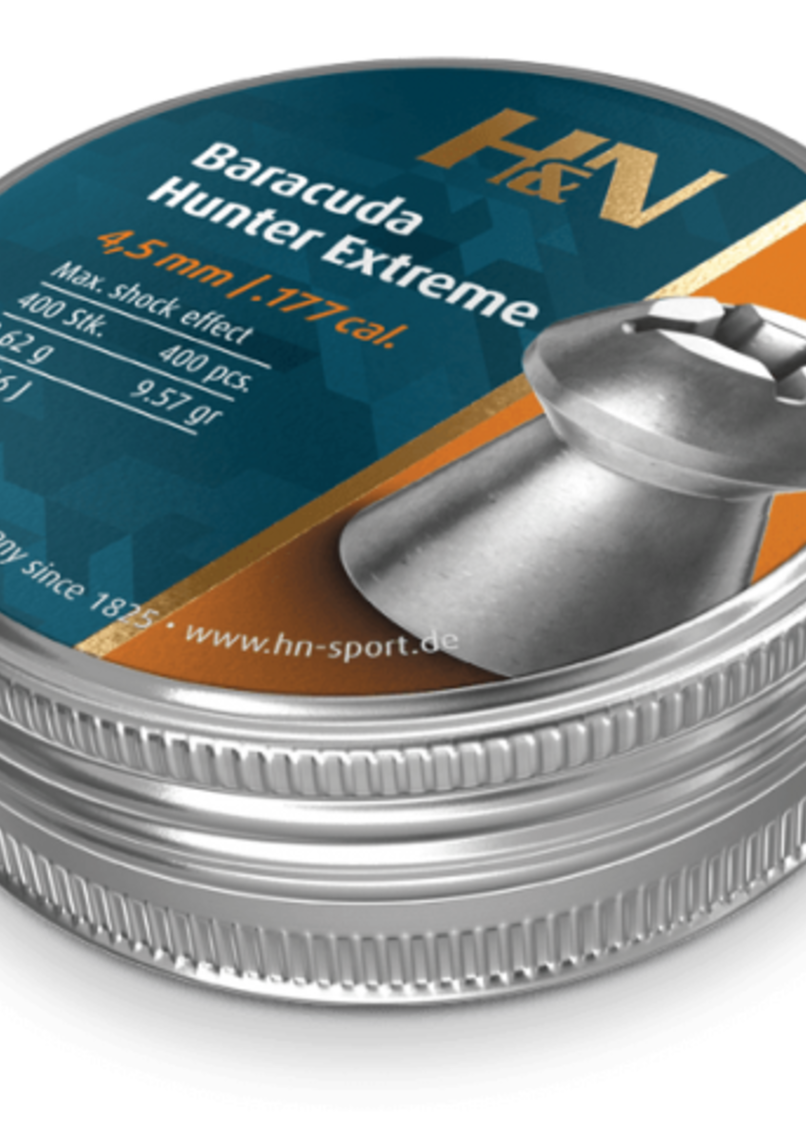 H&N Baracuda Hunter Extreme 4.5mm Pellets 400pcs (0,62g)