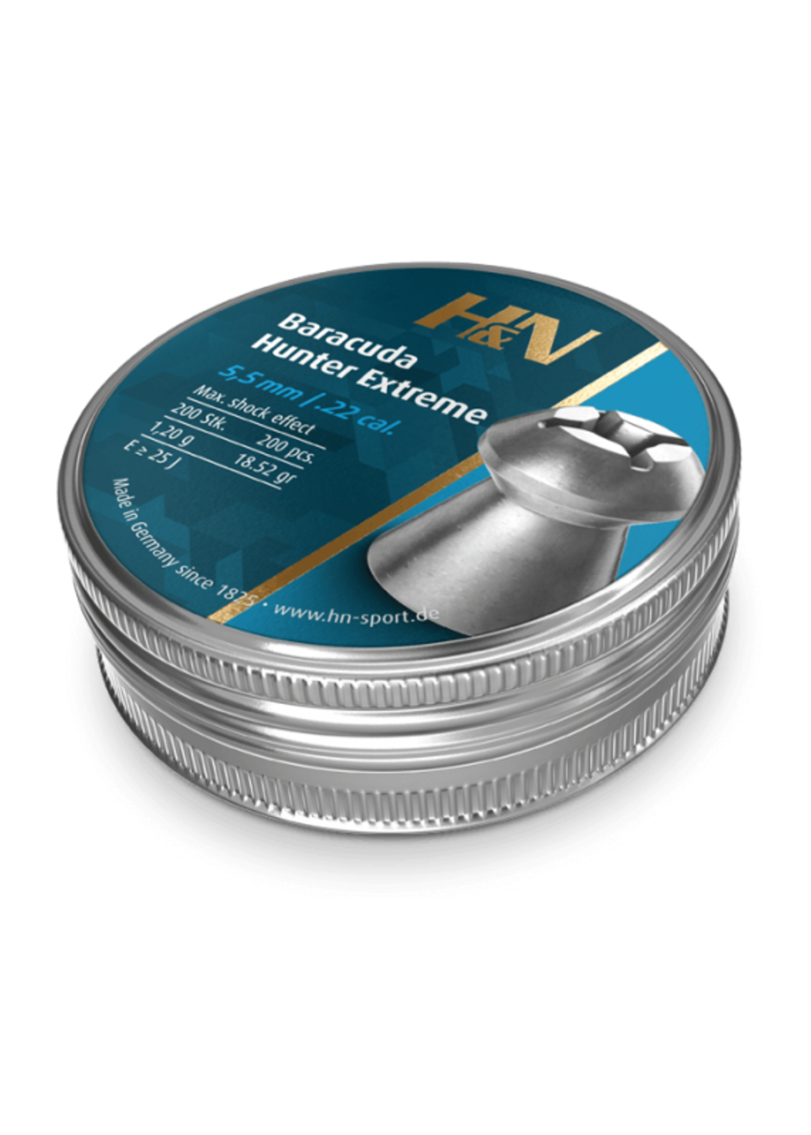 H&N Baracuda Hunter Extreme 5.5mm Pellets 200pcs (1,20g)