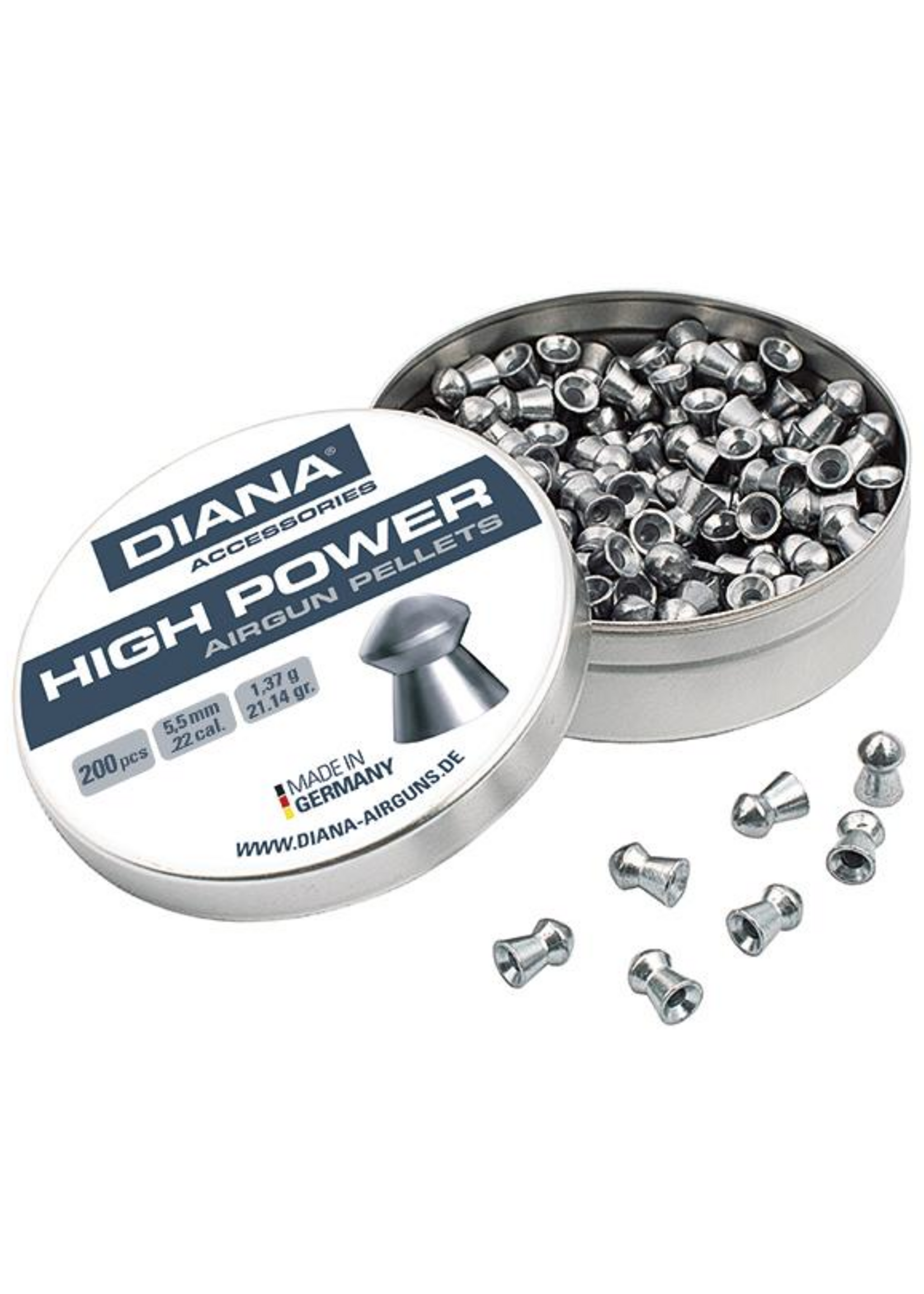Diana High Power 5.5mm Pellets 200pcs (1.37g)