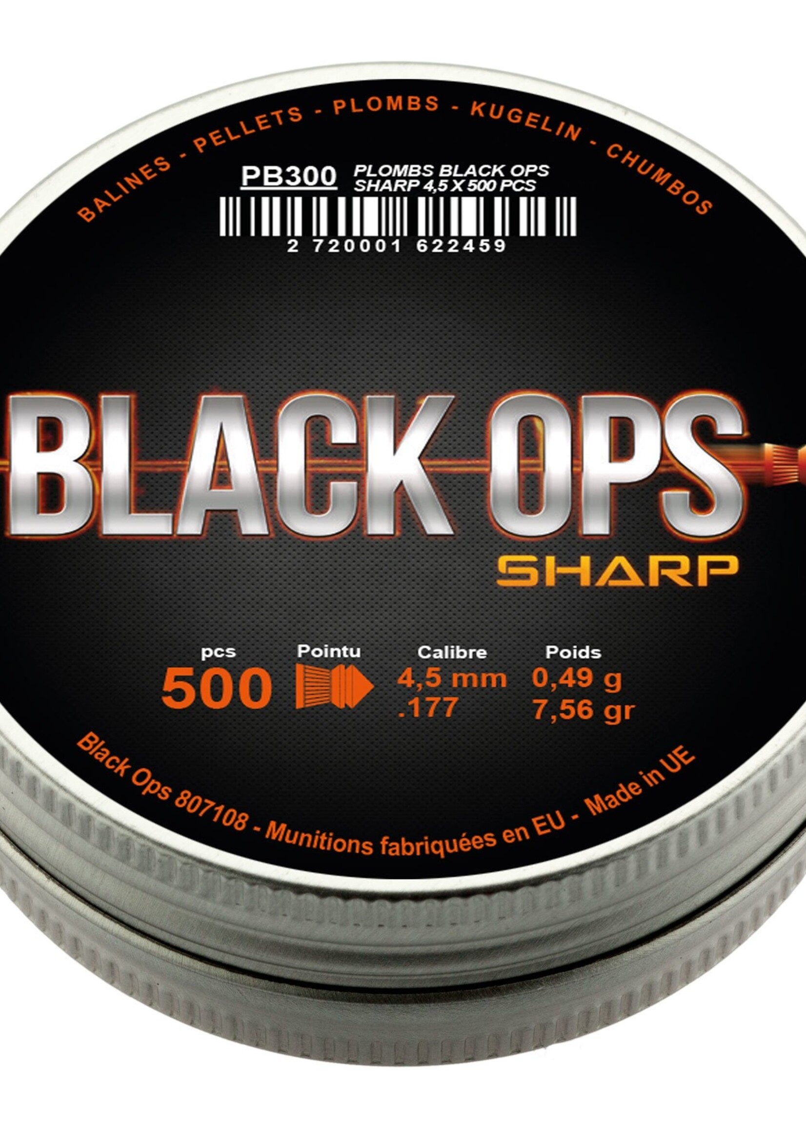 Black Ops SHARP 4.5mm 500pcs