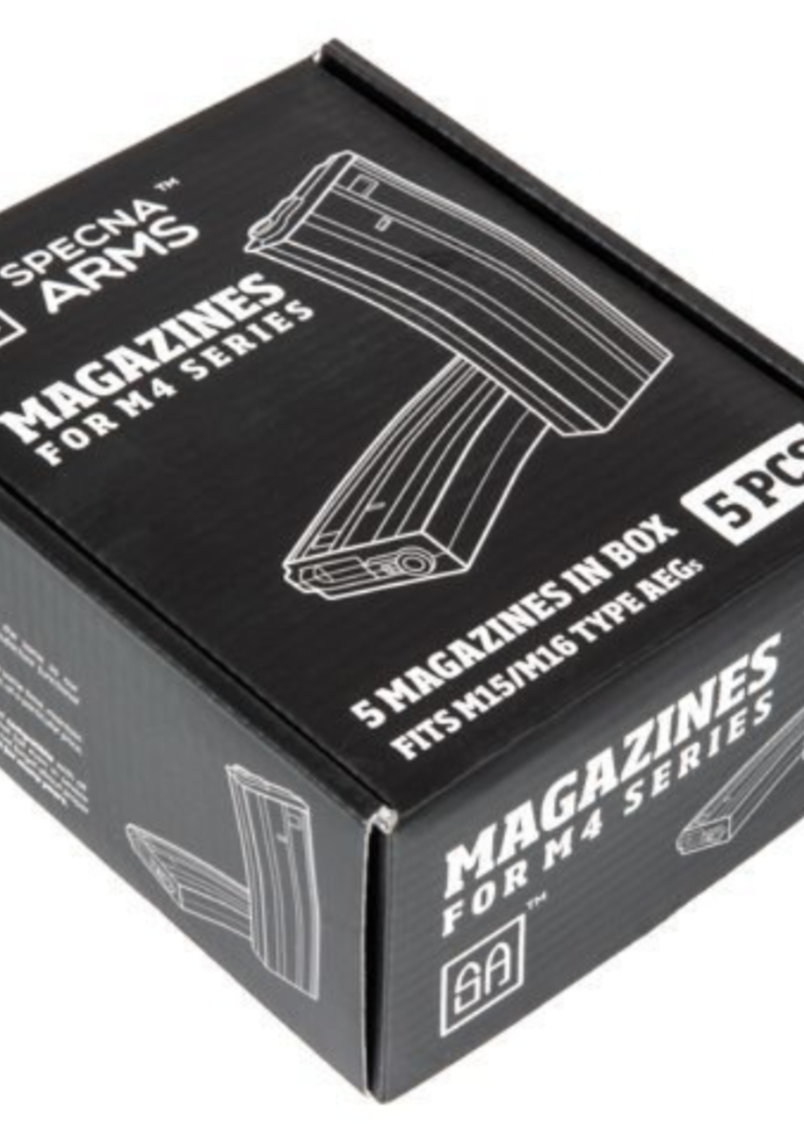 Specna Arms M4/M16 Metal Highcap 5-Pack 300rds (Tan)