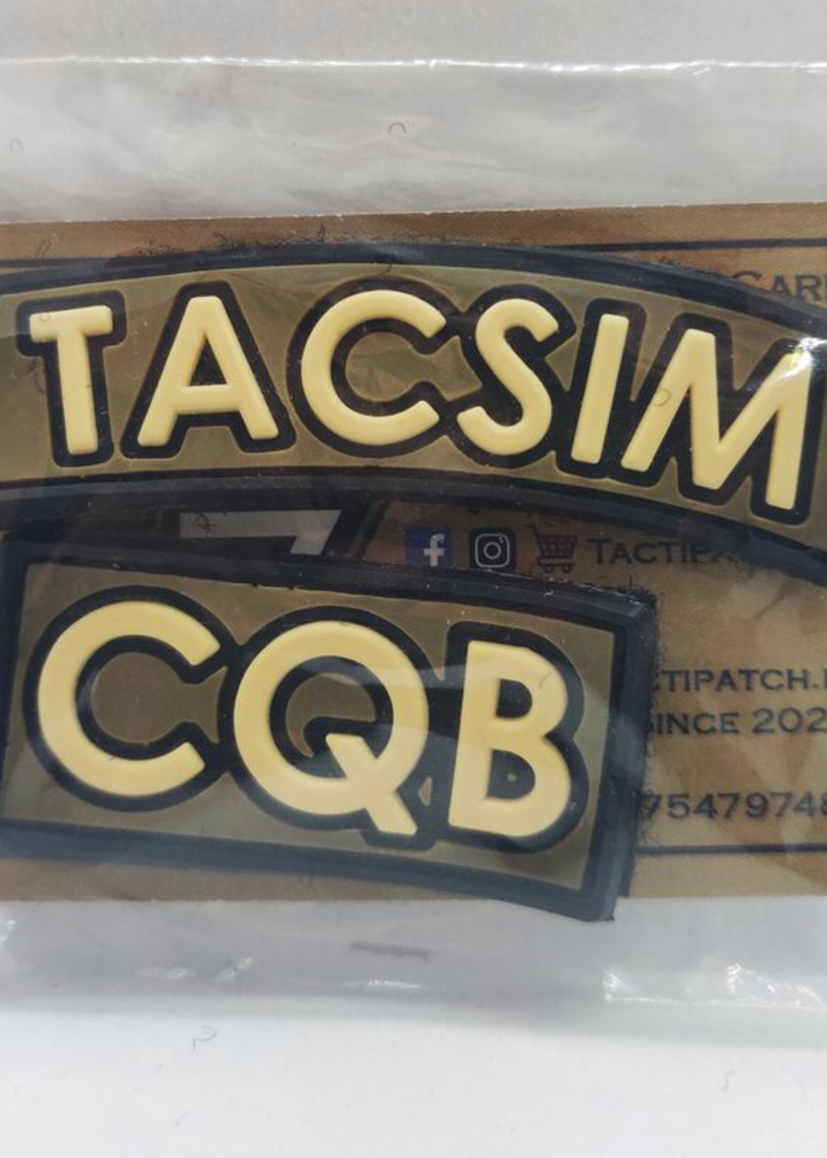 TactiPatch TACSIM CQB Rubber Patch Set (Coyote)