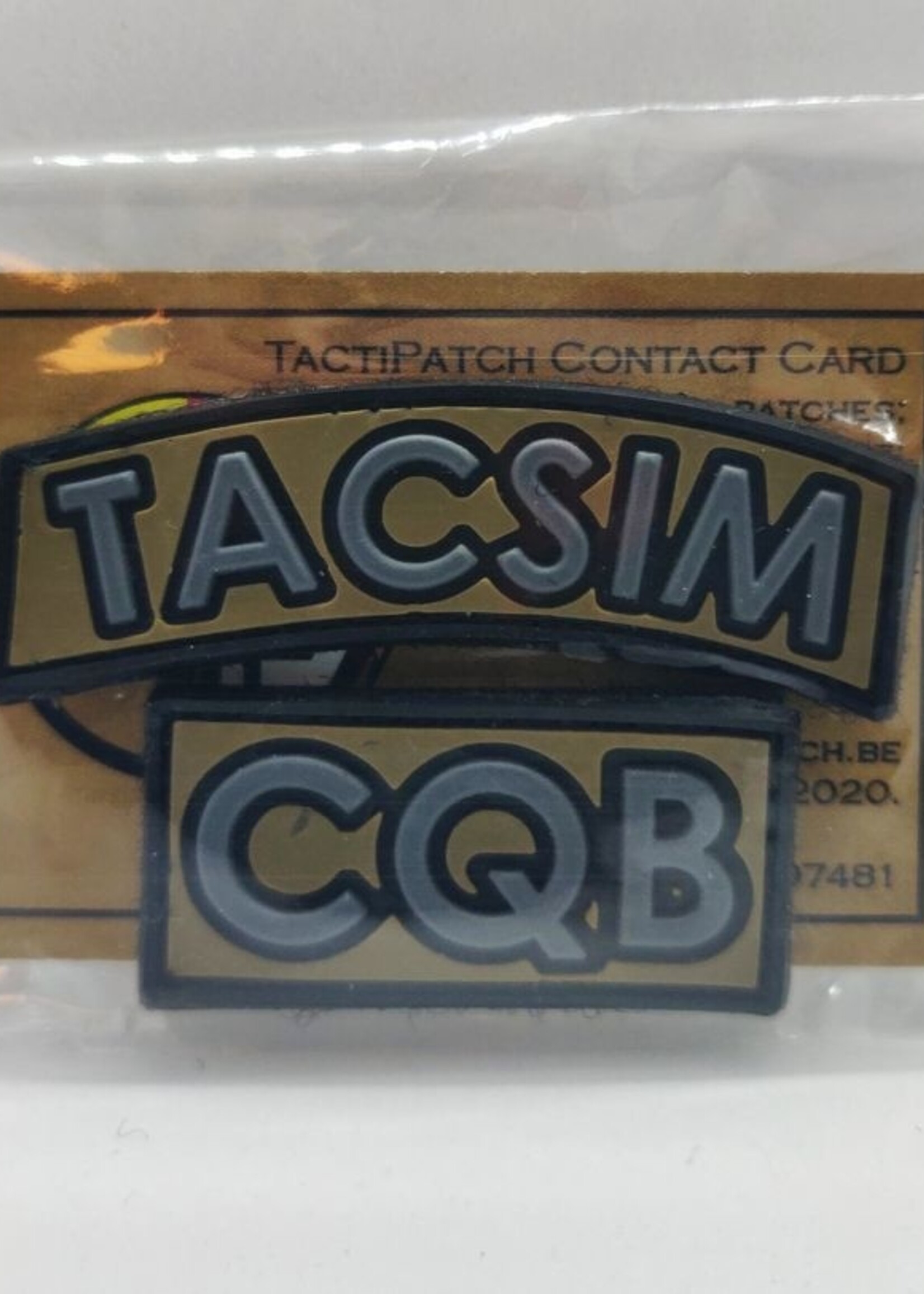 TactiPatch TACSIM CQB Rubber Patch Set (Black)