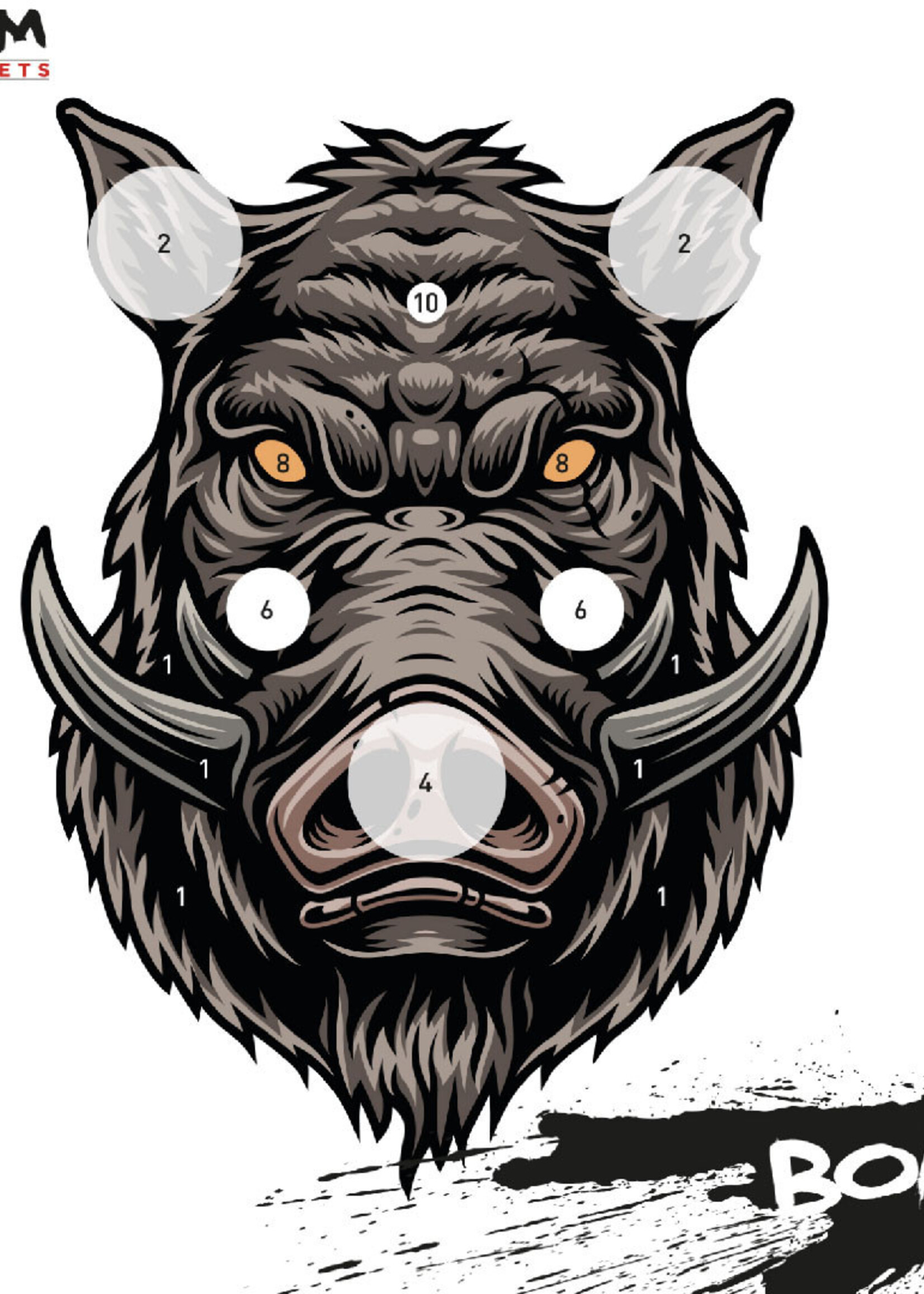 RAM Schietkaarten 14x14cm (Boar)