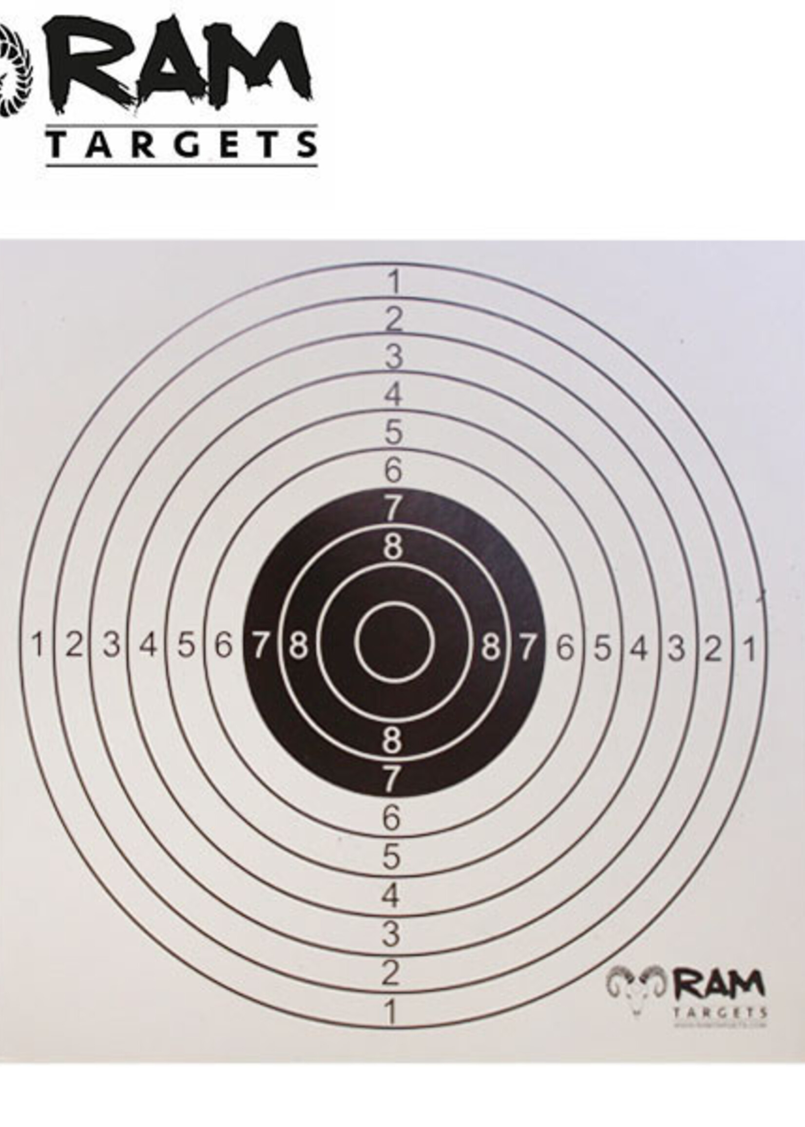 RAM Schietkaarten 14x14cm (100Pcs)