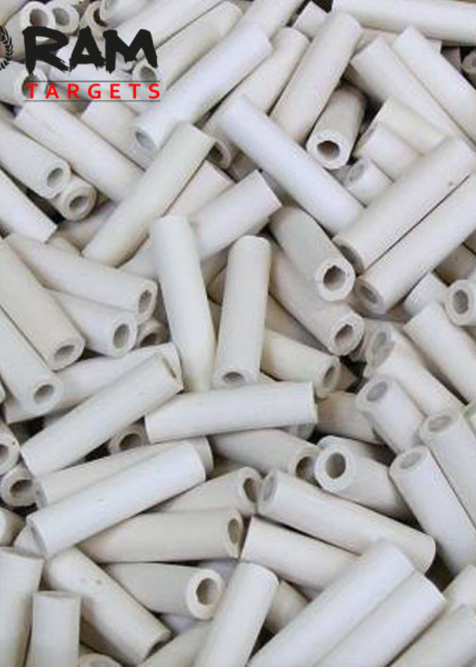 RAM Schietpijpjes Wit Klei (1000pcs)