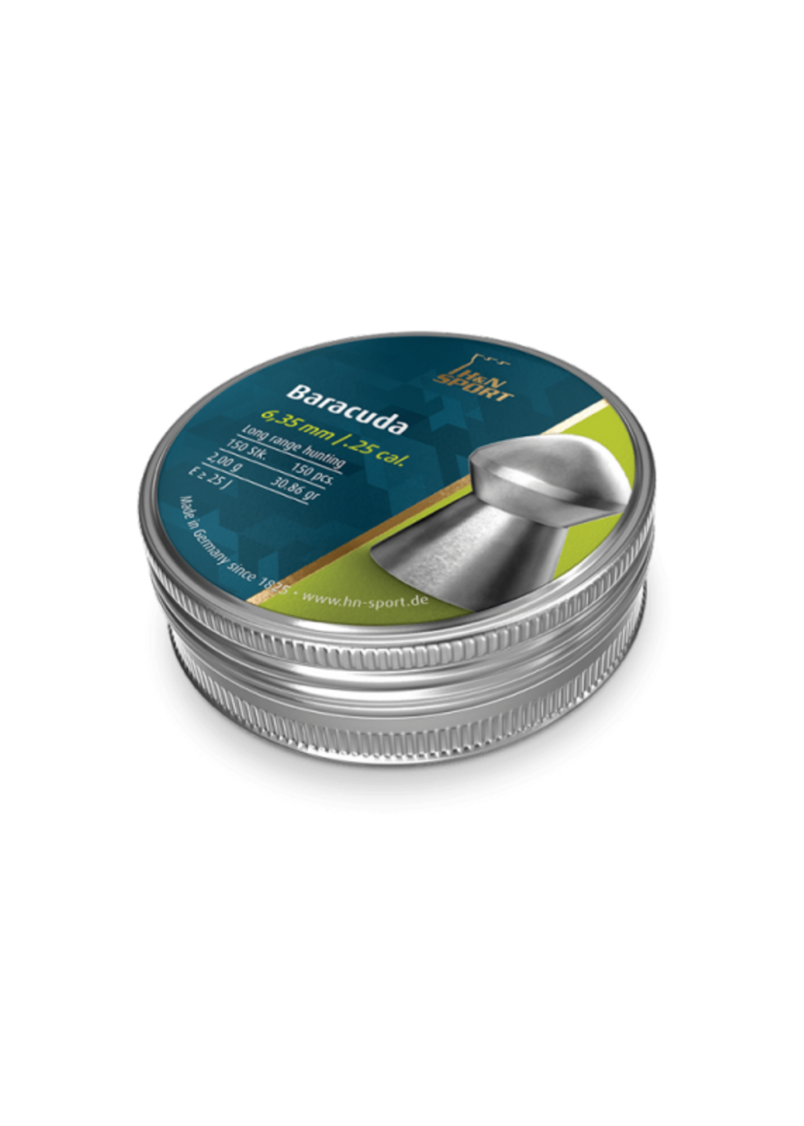 H&N Baracuda  6.35mm Pellets 150pcs (2,0g)